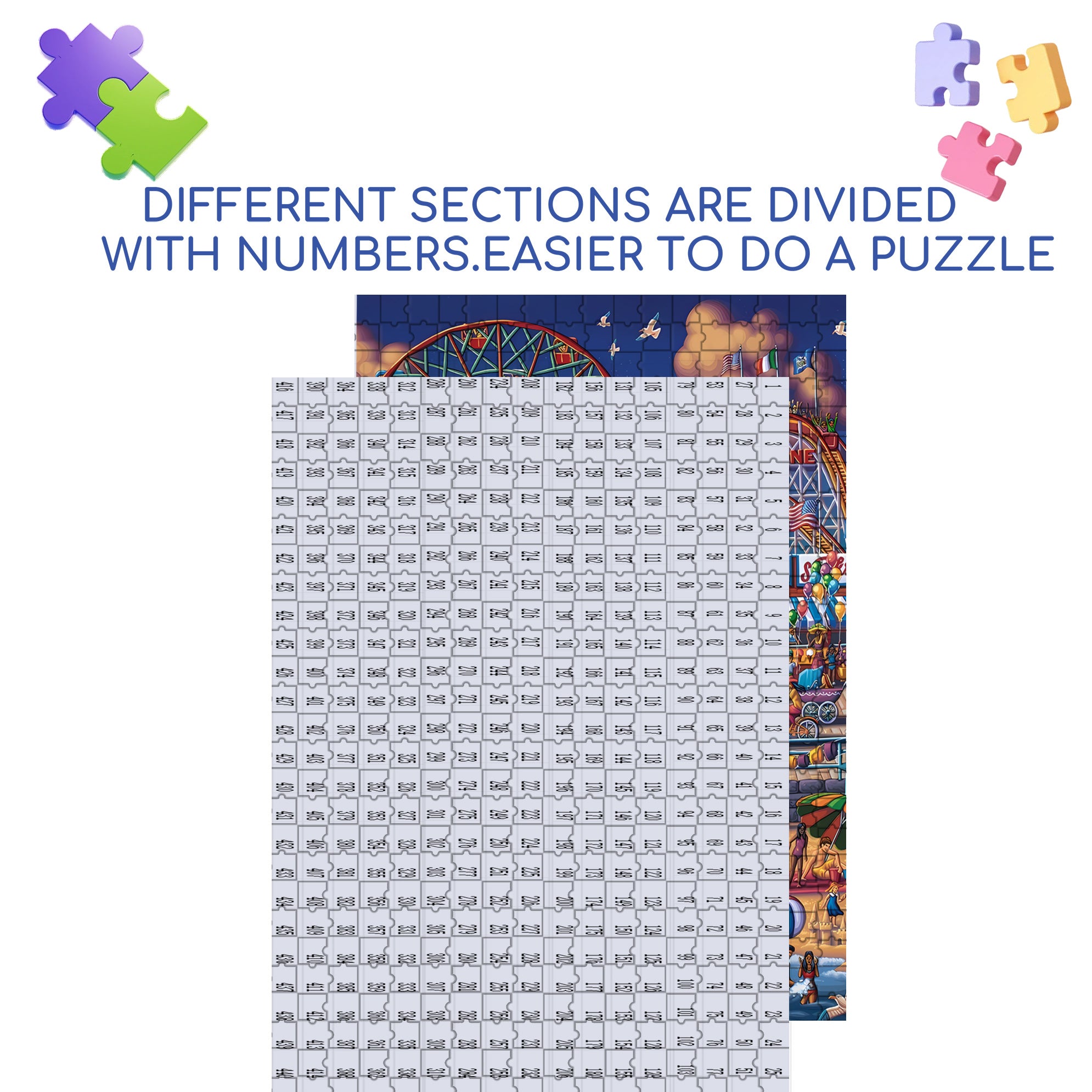 Cityscap 500pcs/1000pcs Jigsaw Puzzle, Scratch-Resistant, Paper Material, Interactive Family Game & Brain-Boosting DIY Decor, Perfect for Halloween, Christmas & New Year Gifts, Family Puzzle Game