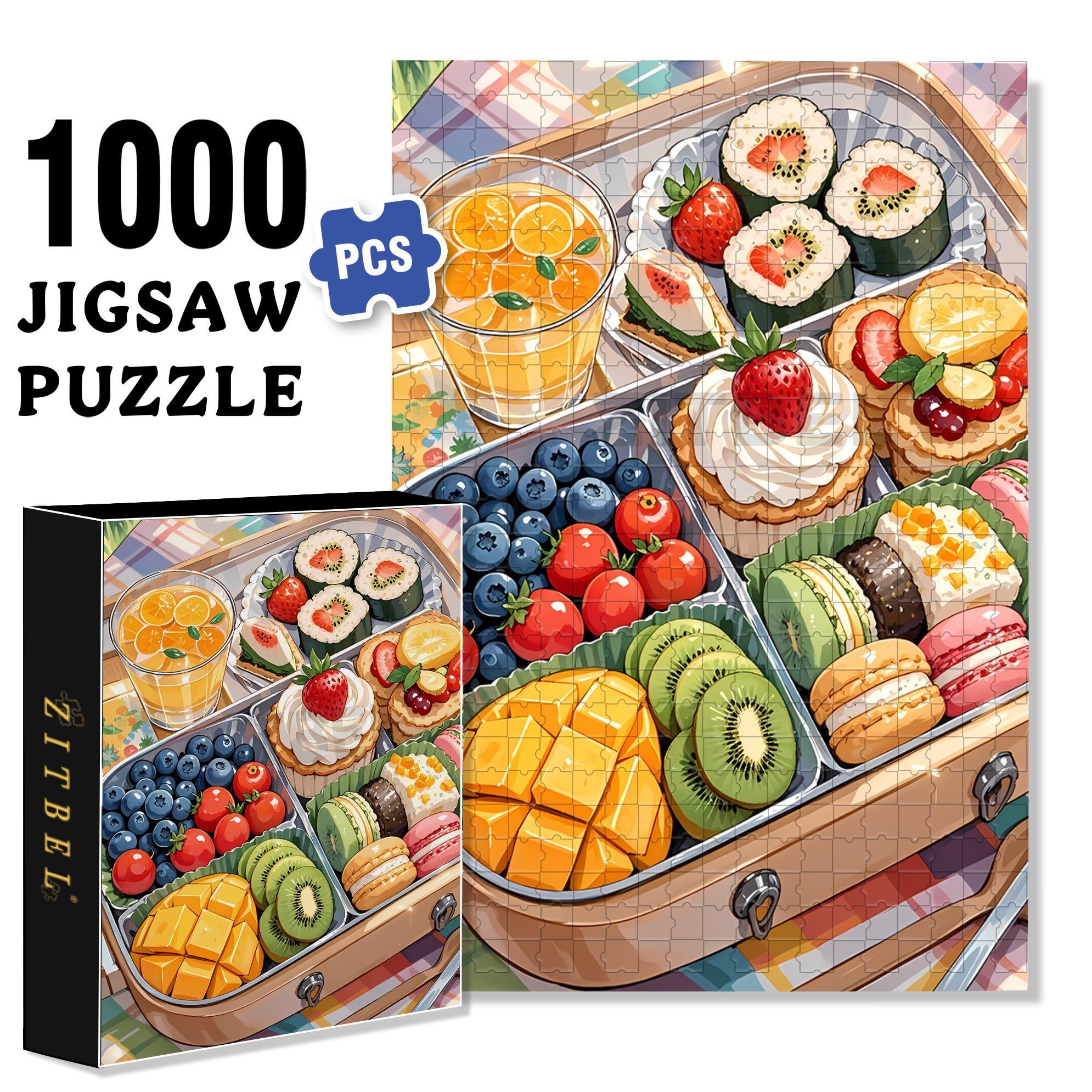 Convenient 500pcs/1000pcs Jigsaw Puzzle, Scratch-Resistant, Paper Material, Interactive Family Game & Brain-Boosting DIY Decor, Perfect for Halloween, Christmas & New Year Gifts, Family Puzzle Game
