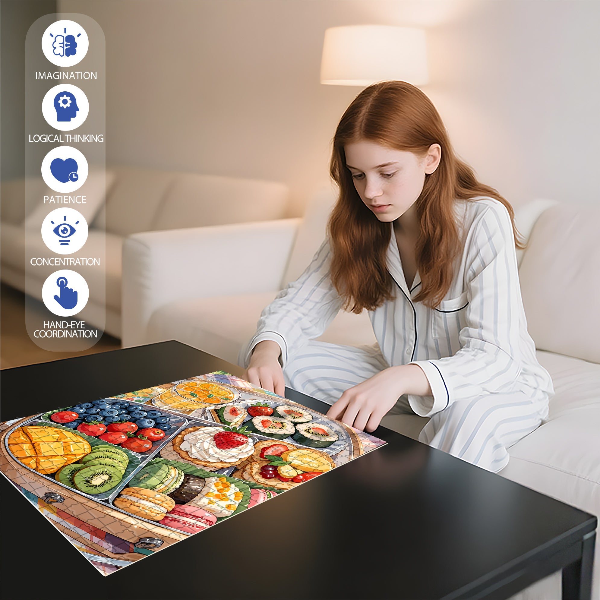 Convenient 500pcs/1000pcs Jigsaw Puzzle, Scratch-Resistant, Paper Material, Interactive Family Game & Brain-Boosting DIY Decor, Perfect for Halloween, Christmas & New Year Gifts, Family Puzzle Game