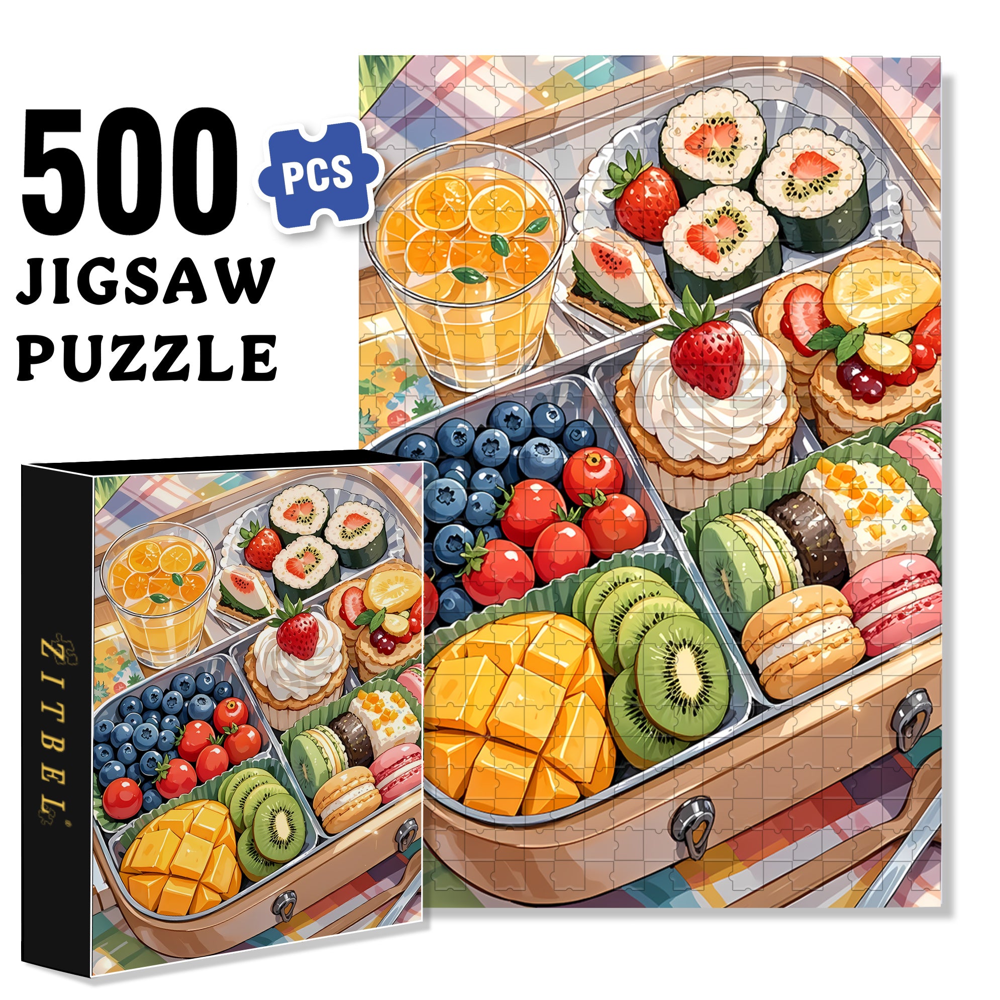 Convenient 500pcs/1000pcs Jigsaw Puzzle, Scratch-Resistant, Paper Material, Interactive Family Game & Brain-Boosting DIY Decor, Perfect for Halloween, Christmas & New Year Gifts, Family Puzzle Game