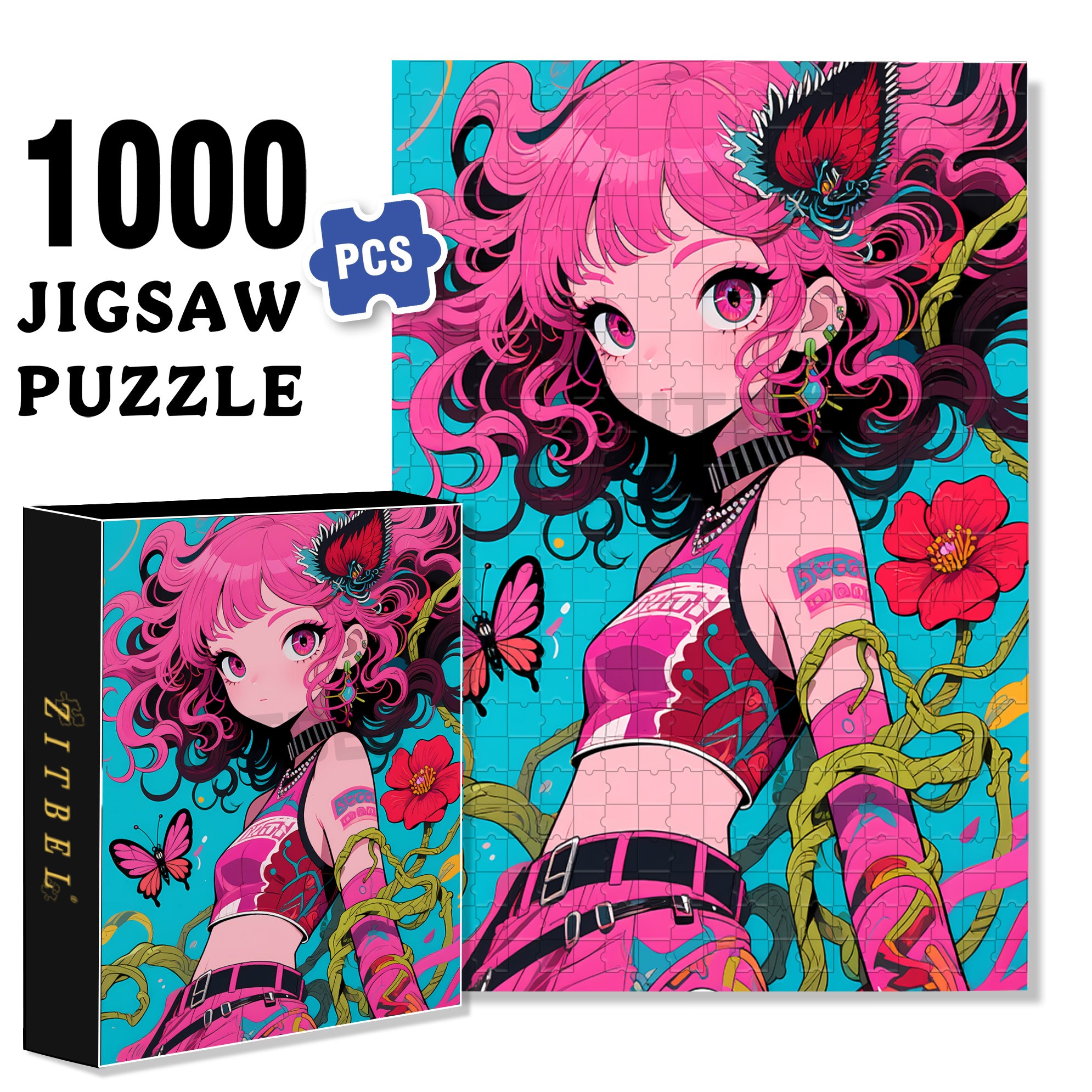 Fashion 500pcs/1000pcs Jigsaw Puzzle, Scratch-Resistant, Paper Material, Interactive Family Game & Brain-Boosting DIY Decor, Perfect for Halloween, Christmas & New Year Gifts, Family Puzzle Game