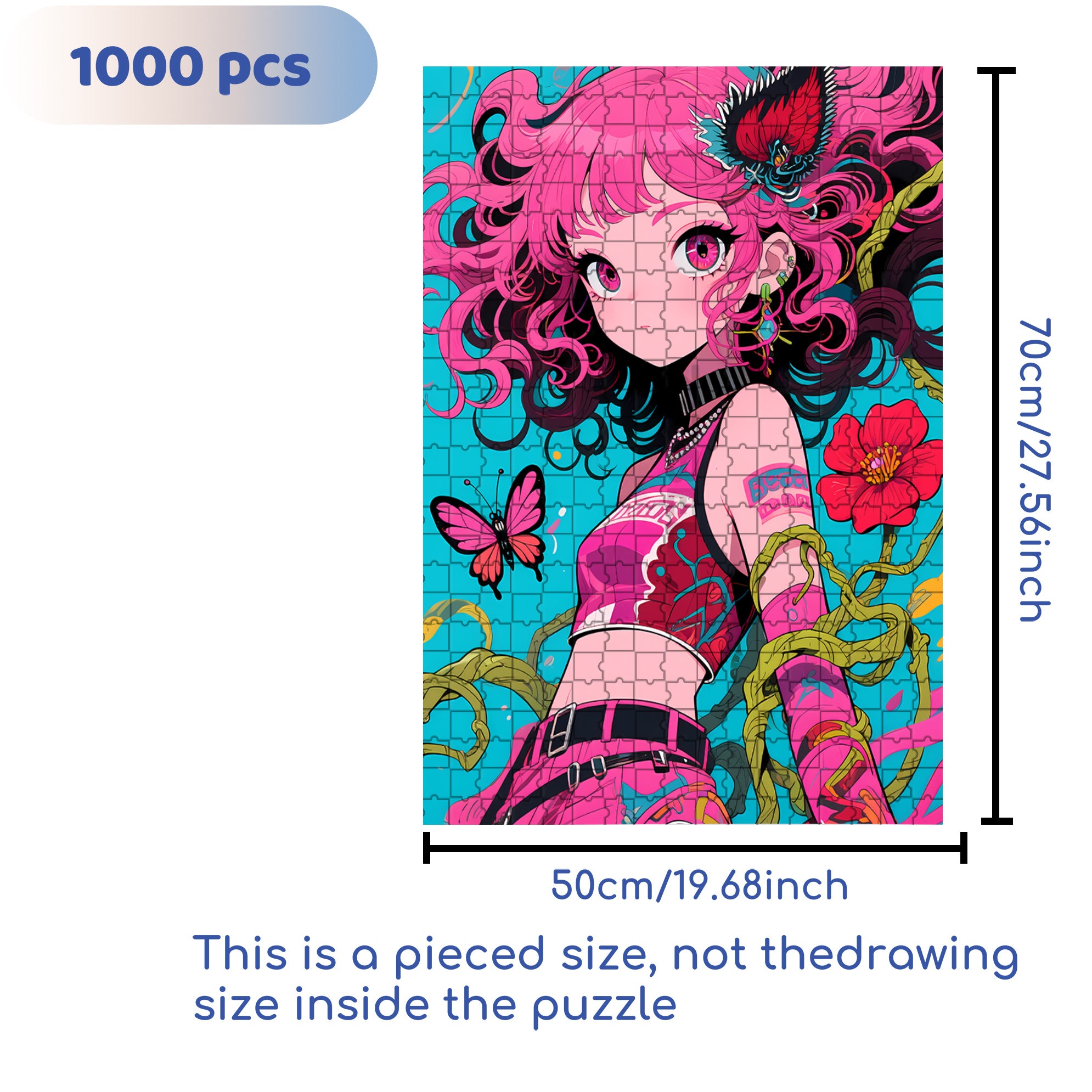 Fashion 500pcs/1000pcs Jigsaw Puzzle, Scratch-Resistant, Paper Material, Interactive Family Game & Brain-Boosting DIY Decor, Perfect for Halloween, Christmas & New Year Gifts, Family Puzzle Game