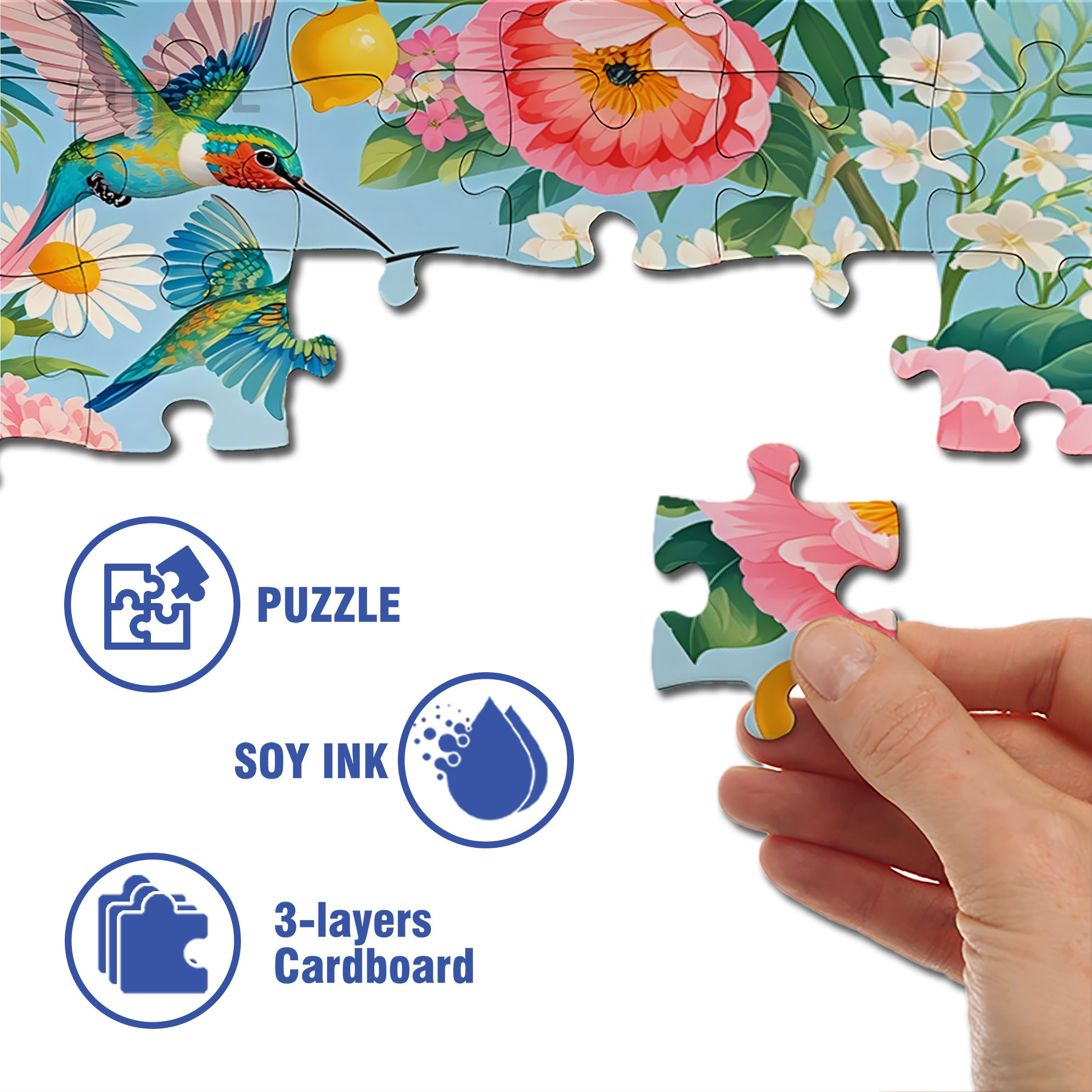 Flamingo 500pcs/1000pcs Jigsaw Puzzle, Scratch-Resistant, Paper Material, Interactive Family Game & Brain-Boosting DIY Decor, Perfect for Halloween, Christmas & New Year Gifts, Family Puzzle Game