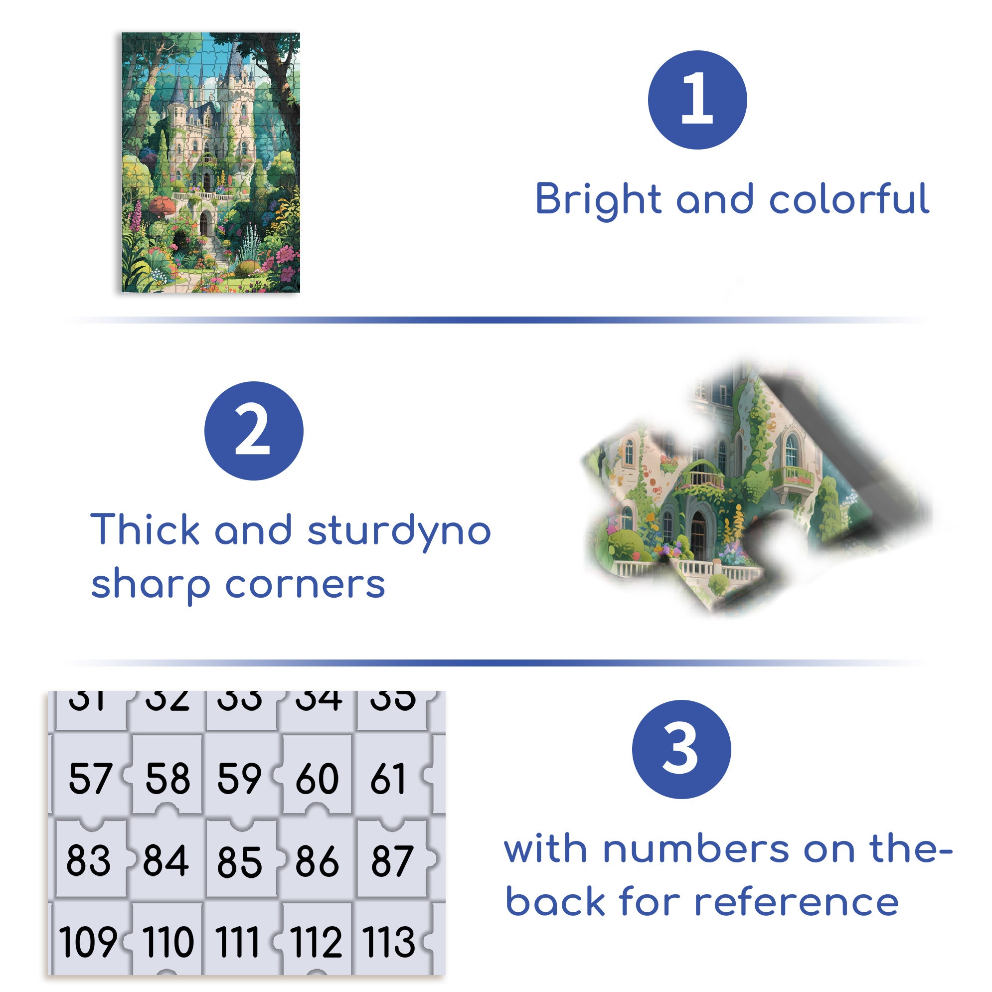Forest Castle2 500pcs/1000pcs Jigsaw Puzzle, Scratch-Resistant, Paper Material, Interactive Family Game & Brain-Boosting DIY Decor, Perfect for Halloween, Christmas & New Year Gifts, Family Puzzle Game