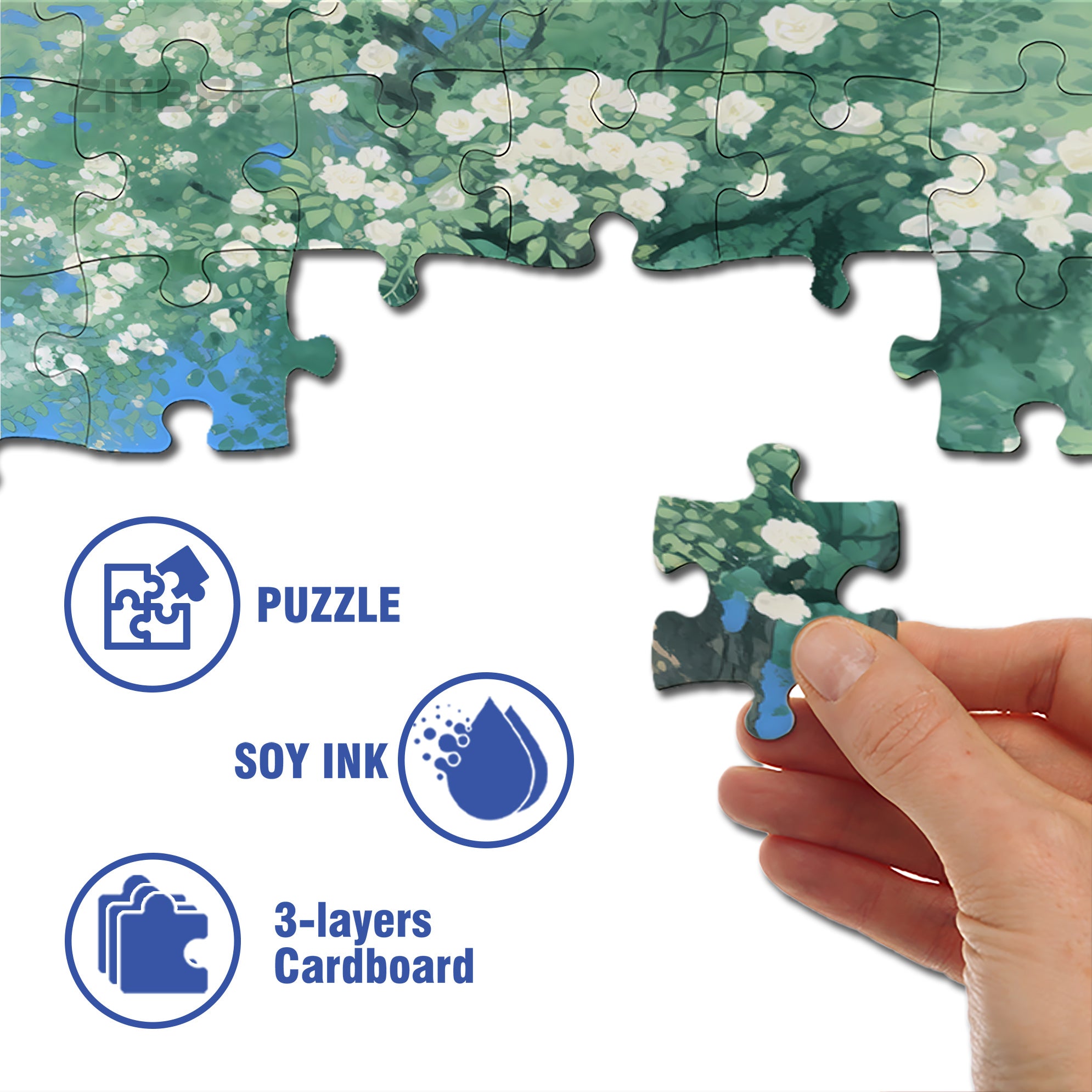 Goodfriend  500pcs/1000pcs Jigsaw Puzzle, Scratch-Resistant, Paper Material, Interactive Family Game & Brain-Boosting DIY Decor, Perfect for Halloween, Christmas & New Year Gifts, Family Puzzle Game