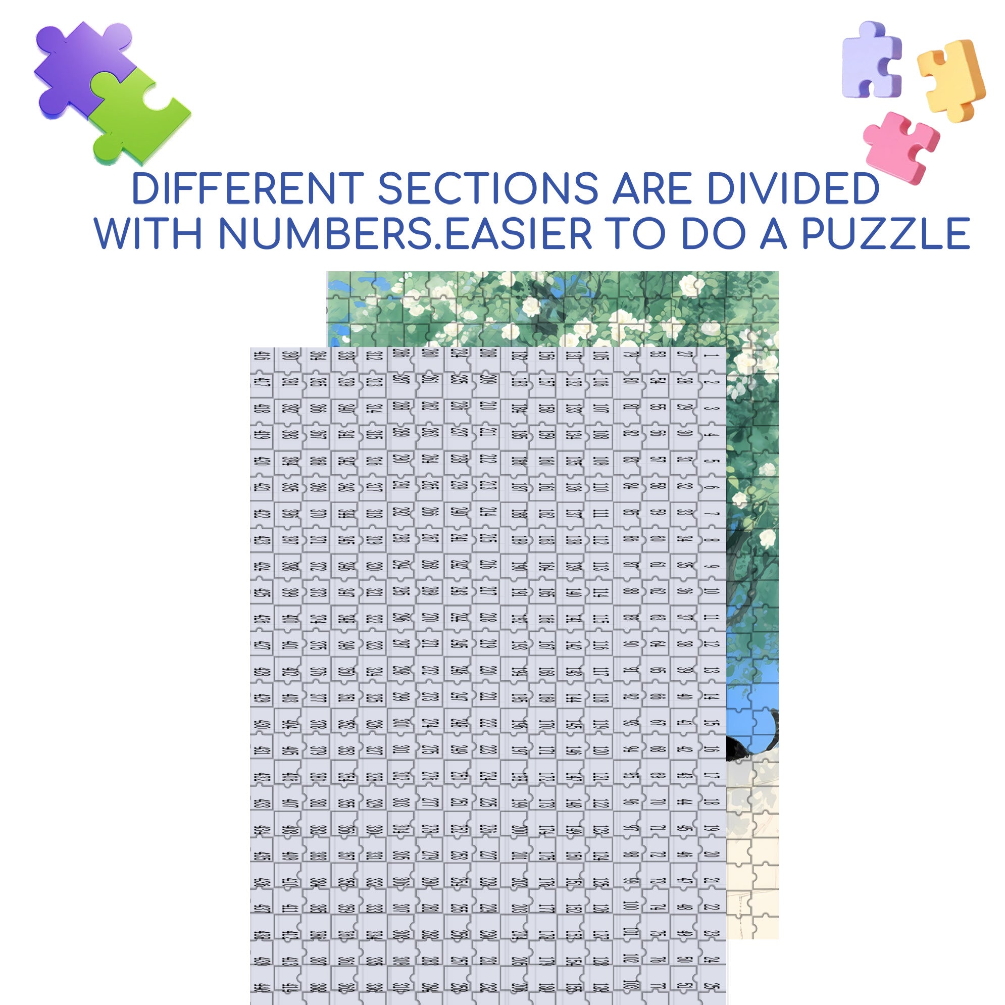 Goodfriend  500pcs/1000pcs Jigsaw Puzzle, Scratch-Resistant, Paper Material, Interactive Family Game & Brain-Boosting DIY Decor, Perfect for Halloween, Christmas & New Year Gifts, Family Puzzle Game