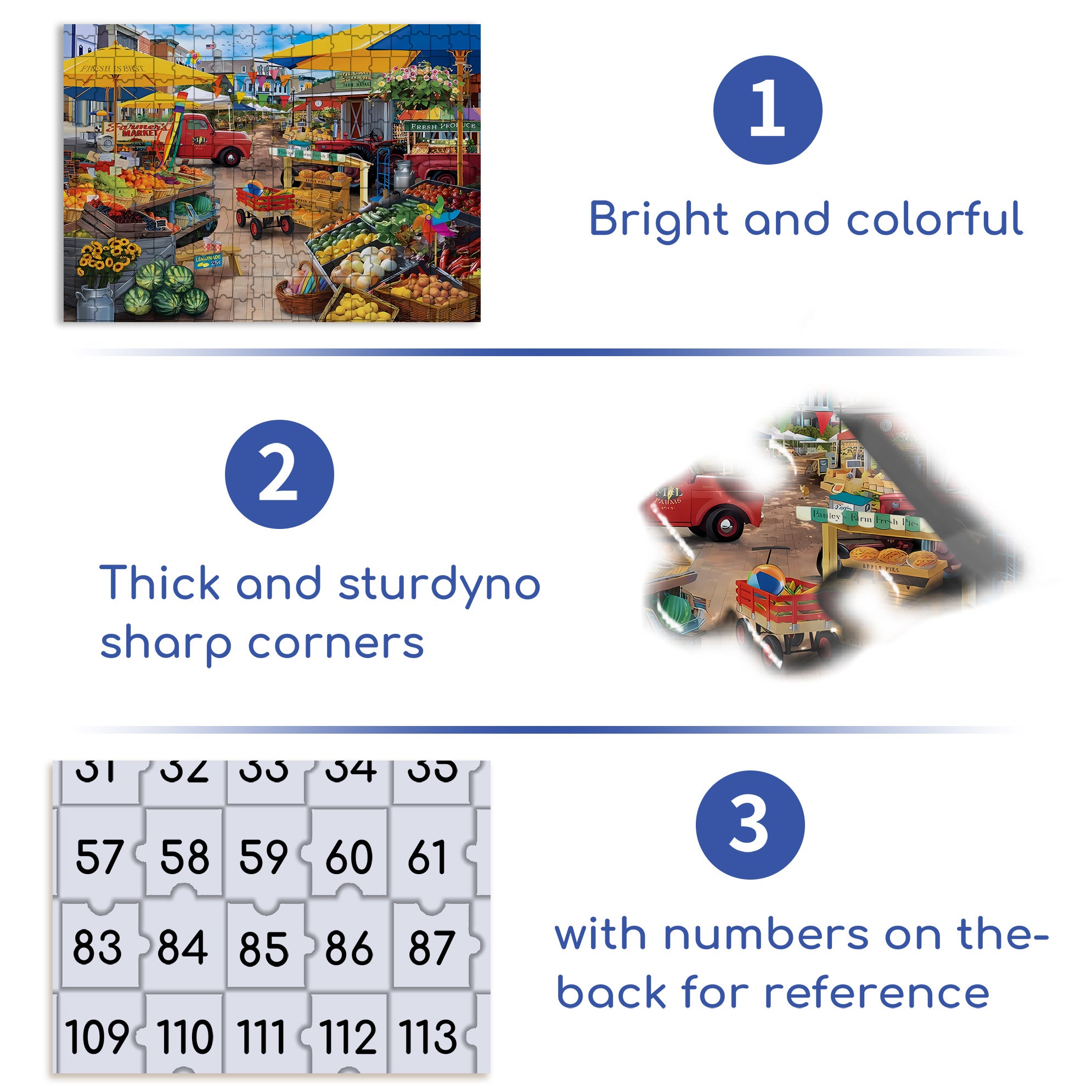 Market Square  500pcs/1000pcs Jigsaw Puzzle, Scratch-Resistant, Paper Material, Interactive Family Game & Brain-Boosting DIY Decor, Perfect for Halloween, Christmas & New Year Gifts, Family Puzzle Game