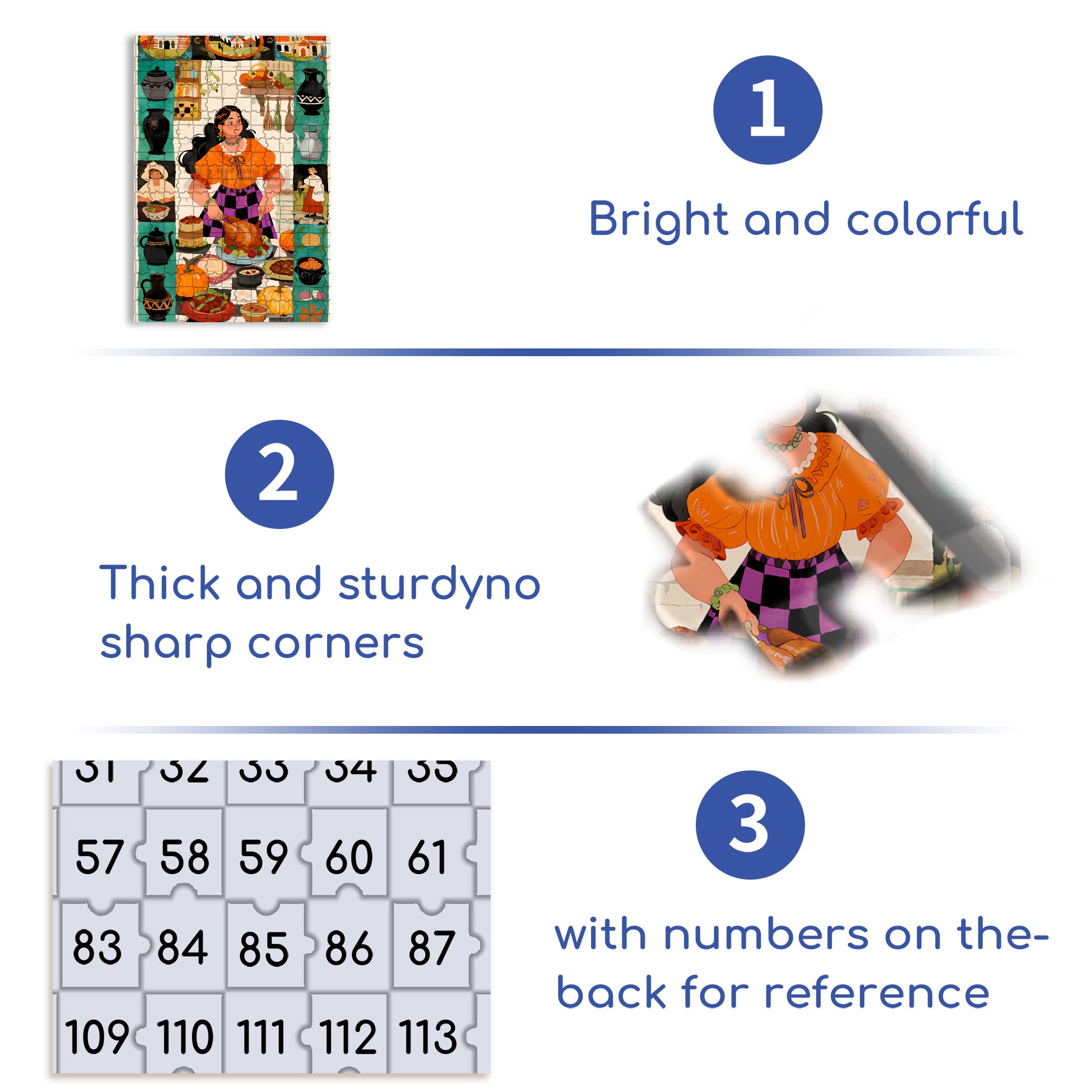 My Thanksgiving Dinner 500pcs/1000pcs Jigsaw Puzzle, Scratch-Resistant, Paper Material, Interactive Family Game & Brain-Boosting DIY Decor, Perfect for Halloween, Christmas & New Year Gifts, Family Puzzle Game