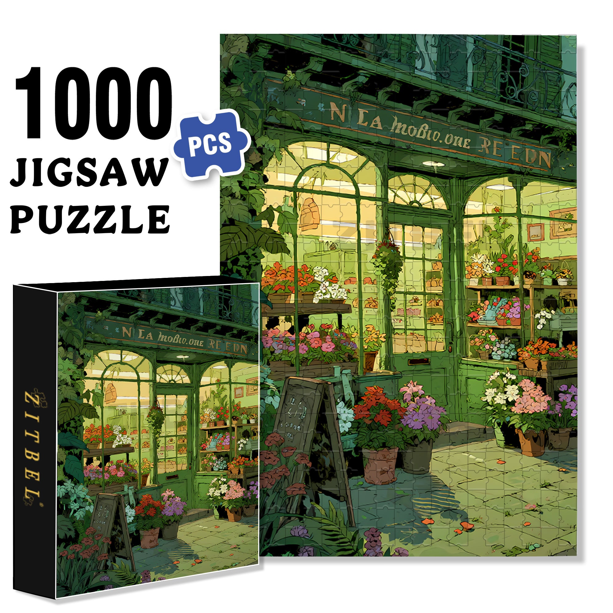 Opening 500pcs/1000pcs Jigsaw Puzzle, Scratch-Resistant, Paper Material, Interactive Family Game & Brain-Boosting DIY Decor, Perfect for Halloween, Christmas & New Year Gifts, Family Puzzle Game