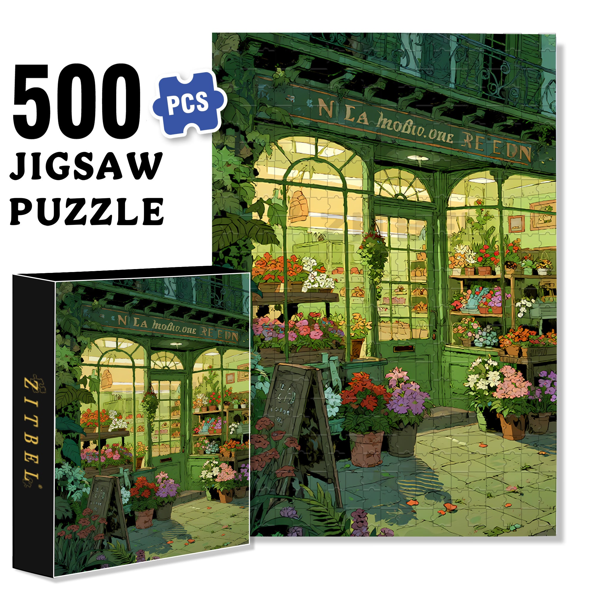 Opening 500pcs/1000pcs Jigsaw Puzzle, Scratch-Resistant, Paper Material, Interactive Family Game & Brain-Boosting DIY Decor, Perfect for Halloween, Christmas & New Year Gifts, Family Puzzle Game