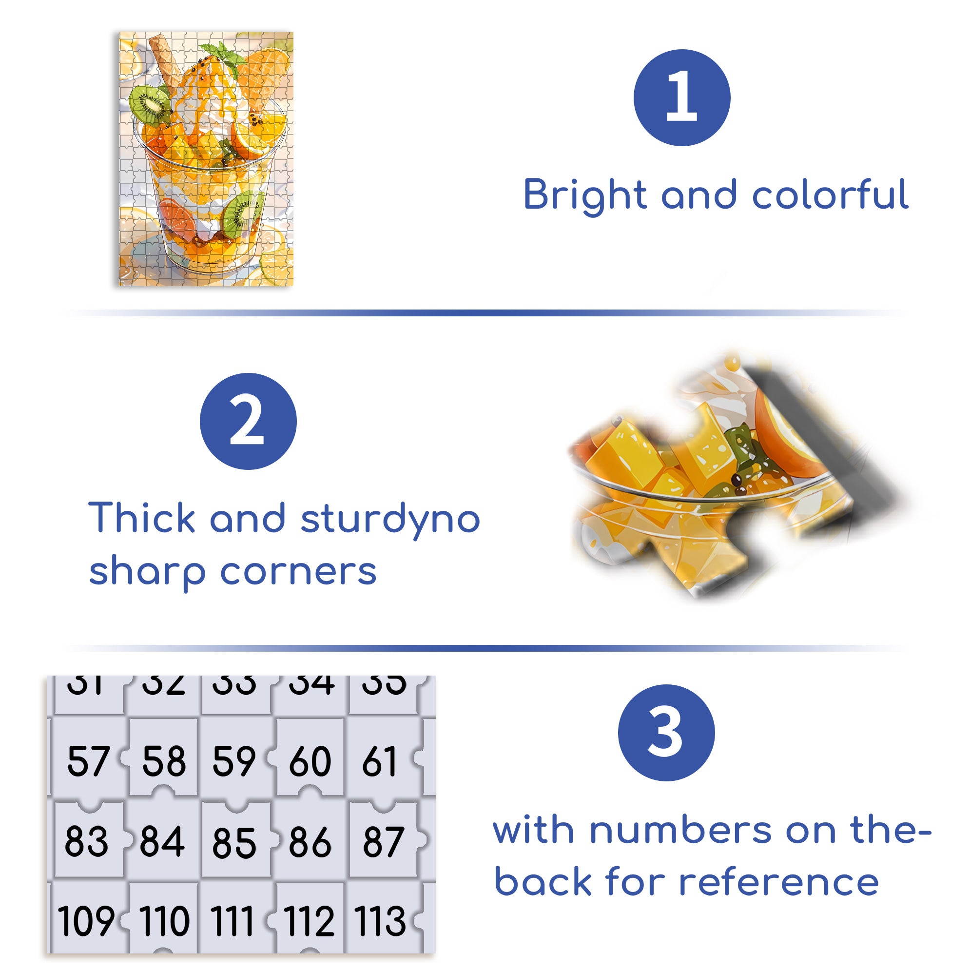 Parfait 500pcs/1000pcs Jigsaw Puzzle, Scratch-Resistant, Paper Material, Interactive Family Game & Brain-Boosting DIY Decor, Perfect for Halloween, Christmas & New Year Gifts, Family Puzzle Game