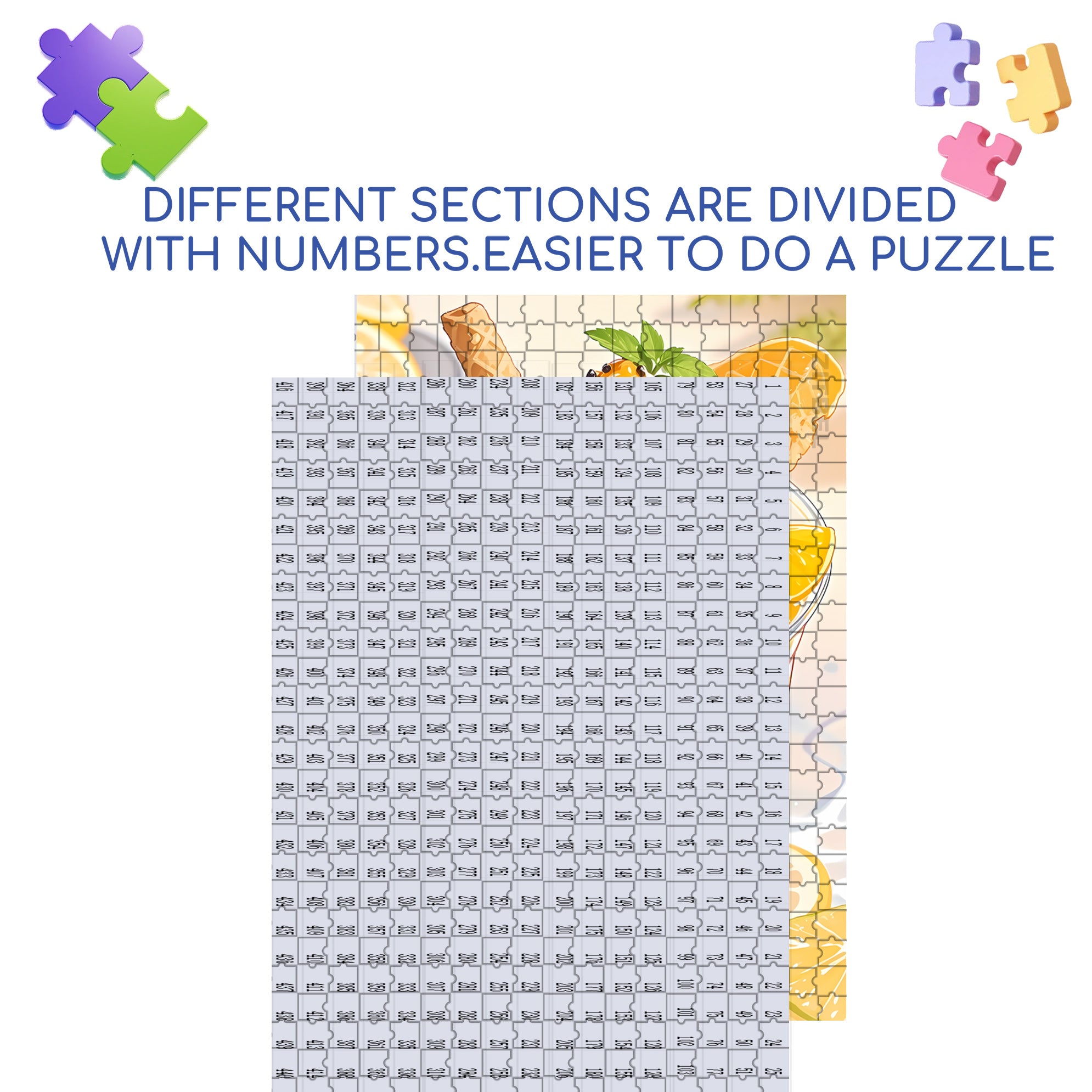 Parfait 500pcs/1000pcs Jigsaw Puzzle, Scratch-Resistant, Paper Material, Interactive Family Game & Brain-Boosting DIY Decor, Perfect for Halloween, Christmas & New Year Gifts, Family Puzzle Game