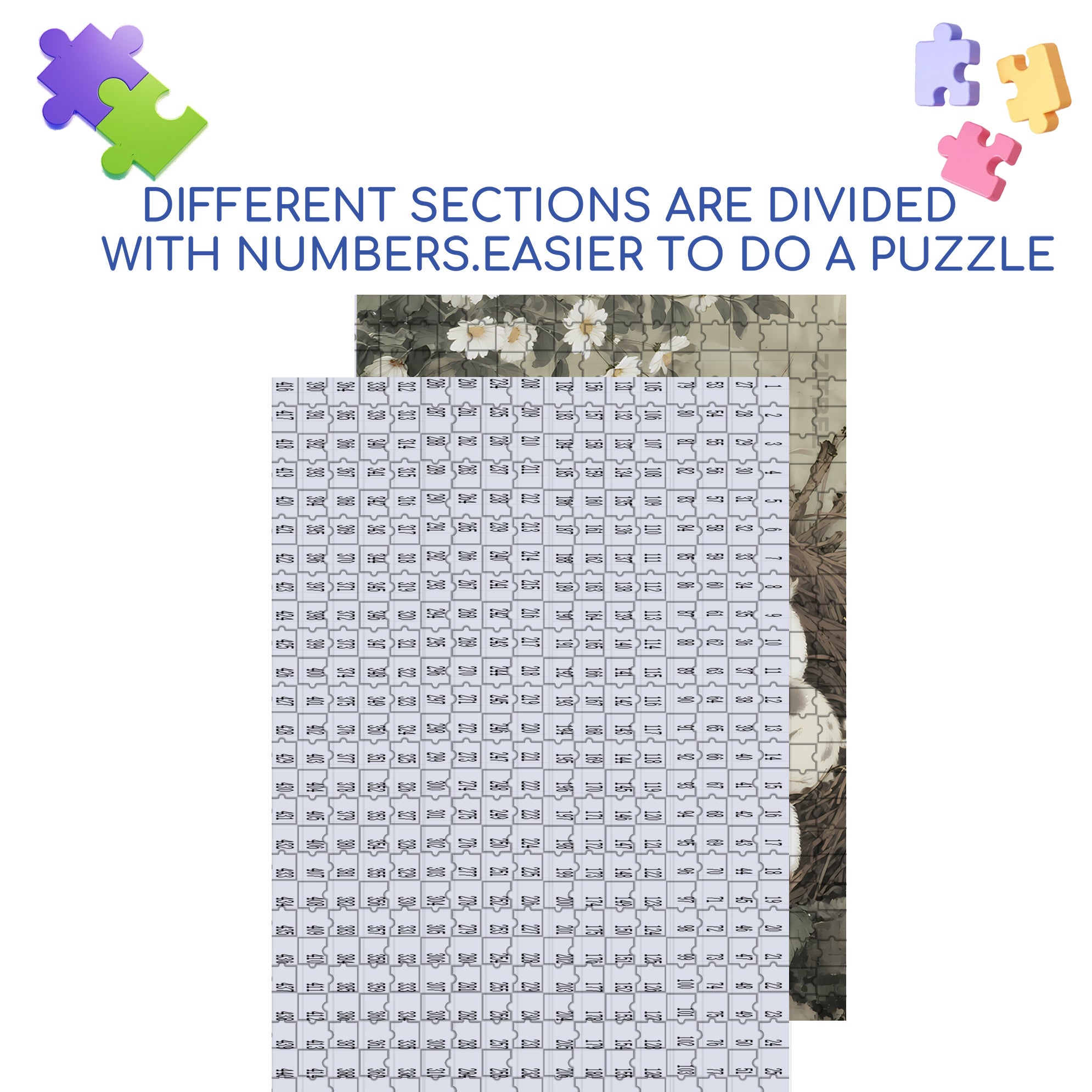 Pig 500pcs/1000pcs Jigsaw Puzzle, Scratch-Resistant, Paper Material, Interactive Family Game & Brain-Boosting DIY Decor, Perfect for Halloween, Christmas & New Year Gifts, Family Puzzle Game