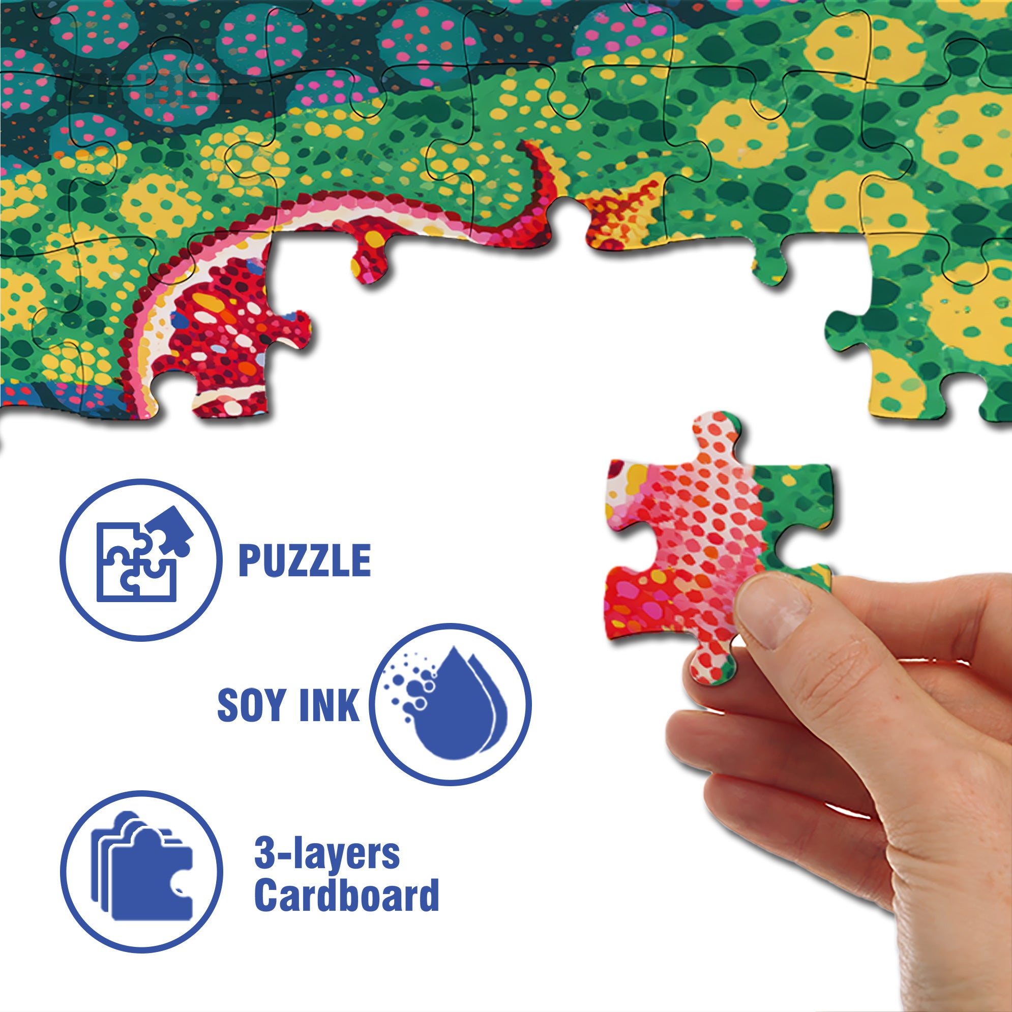 Pomegranate  500pcs/1000pcs Jigsaw Puzzle, Scratch-Resistant, Paper Material, Interactive Family Game & Brain-Boosting DIY Decor, Perfect for Halloween, Christmas & New Year Gifts, Family Puzzle Game