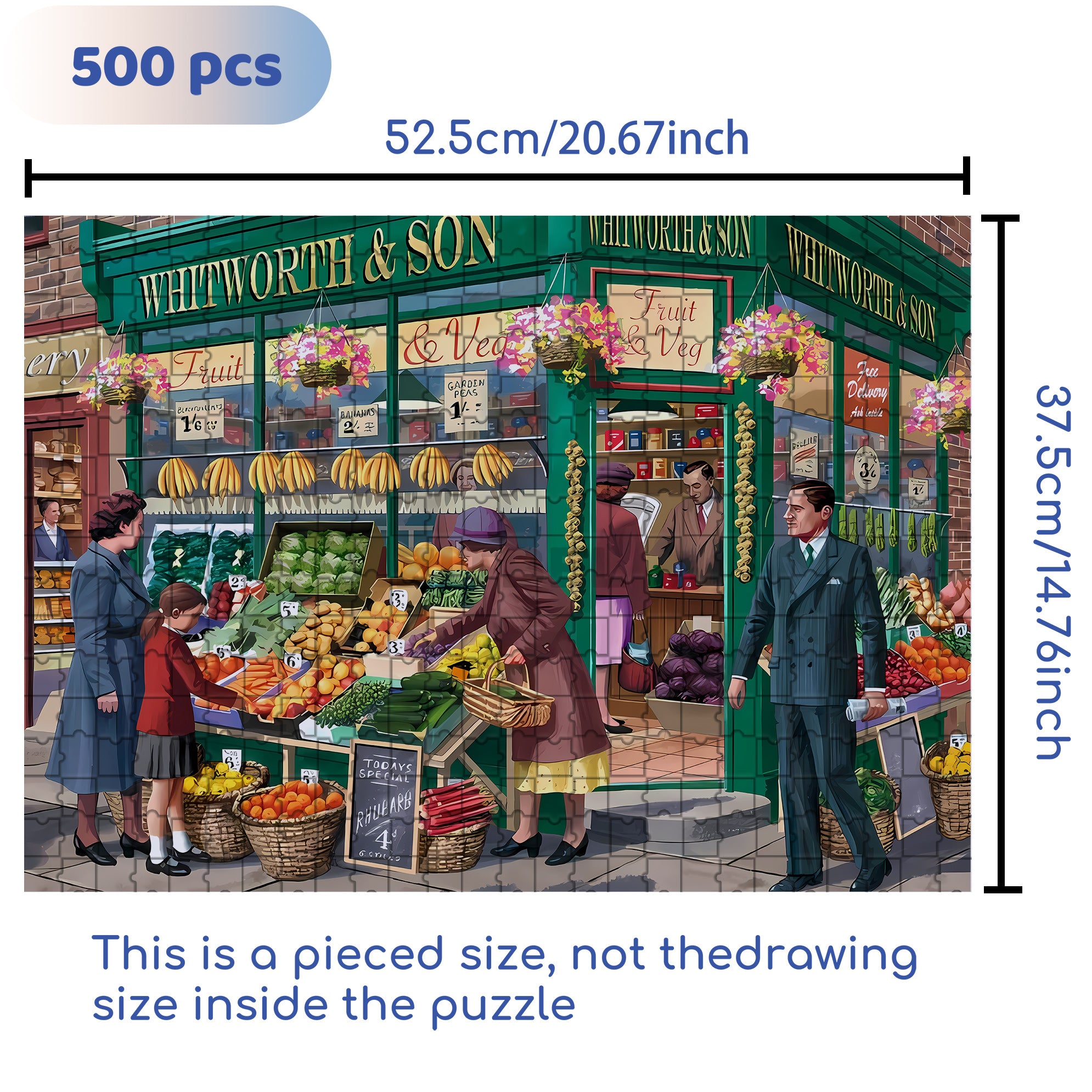 Shopping 500pcs/1000pcs Jigsaw Puzzle, Scratch-Resistant, Paper Material, Interactive Family Game & Brain-Boosting DIY Decor, Perfect for Halloween, Christmas & New Year Gifts, Family Puzzle Game