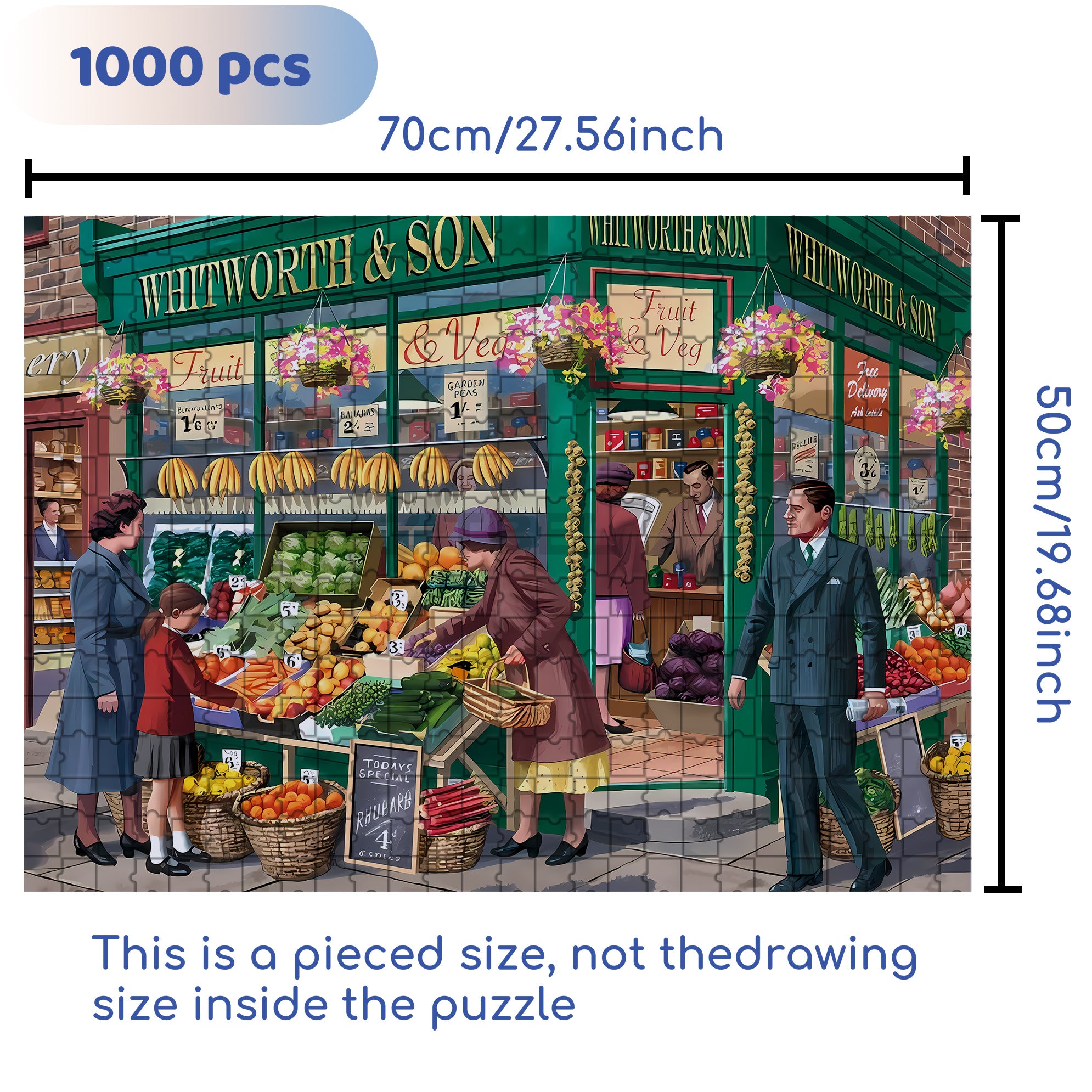 Shopping 500pcs/1000pcs Jigsaw Puzzle, Scratch-Resistant, Paper Material, Interactive Family Game & Brain-Boosting DIY Decor, Perfect for Halloween, Christmas & New Year Gifts, Family Puzzle Game