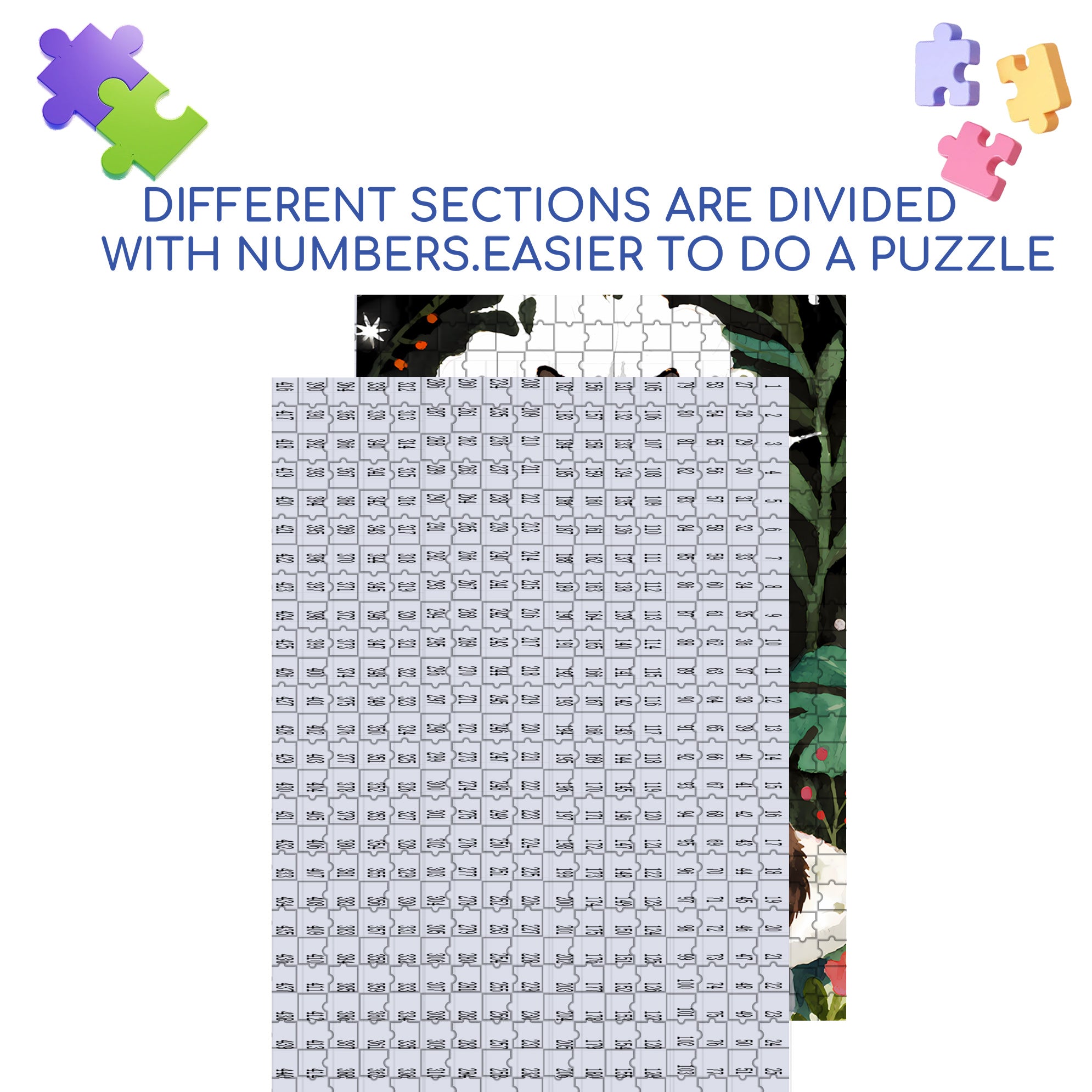 Siamese Cat 500pcs/1000pcs Jigsaw Puzzle, Scratch-Resistant, Paper Material, Interactive Family Game & Brain-Boosting DIY Decor, Perfect for Halloween, Christmas & New Year Gifts, Family Puzzle Game