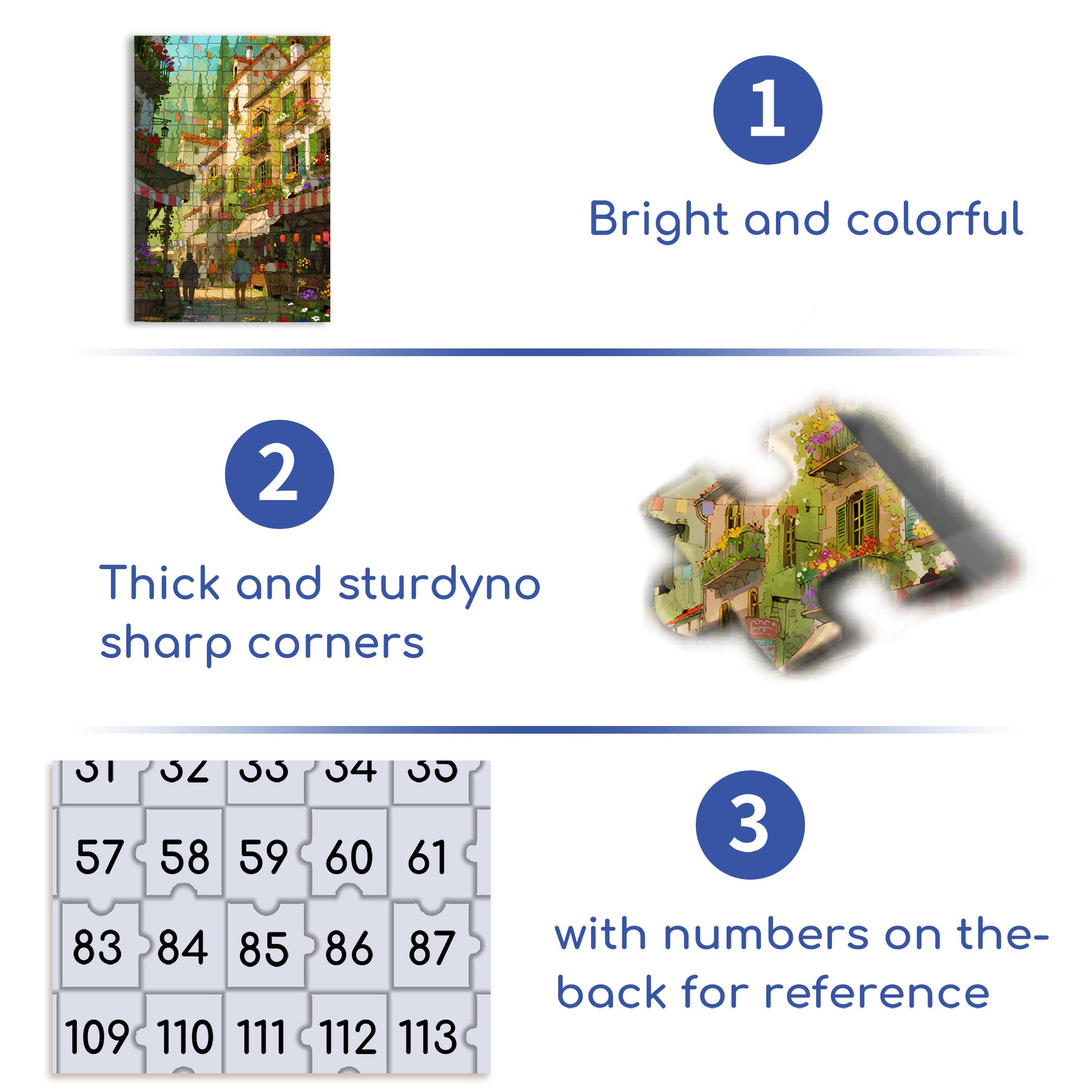 Street 500pcs/1000pcs Jigsaw Puzzle, Scratch-Resistant, Paper Material, Interactive Family Game & Brain-Boosting DIY Decor, Perfect for Halloween, Christmas & New Year Gifts, Family Puzzle Game