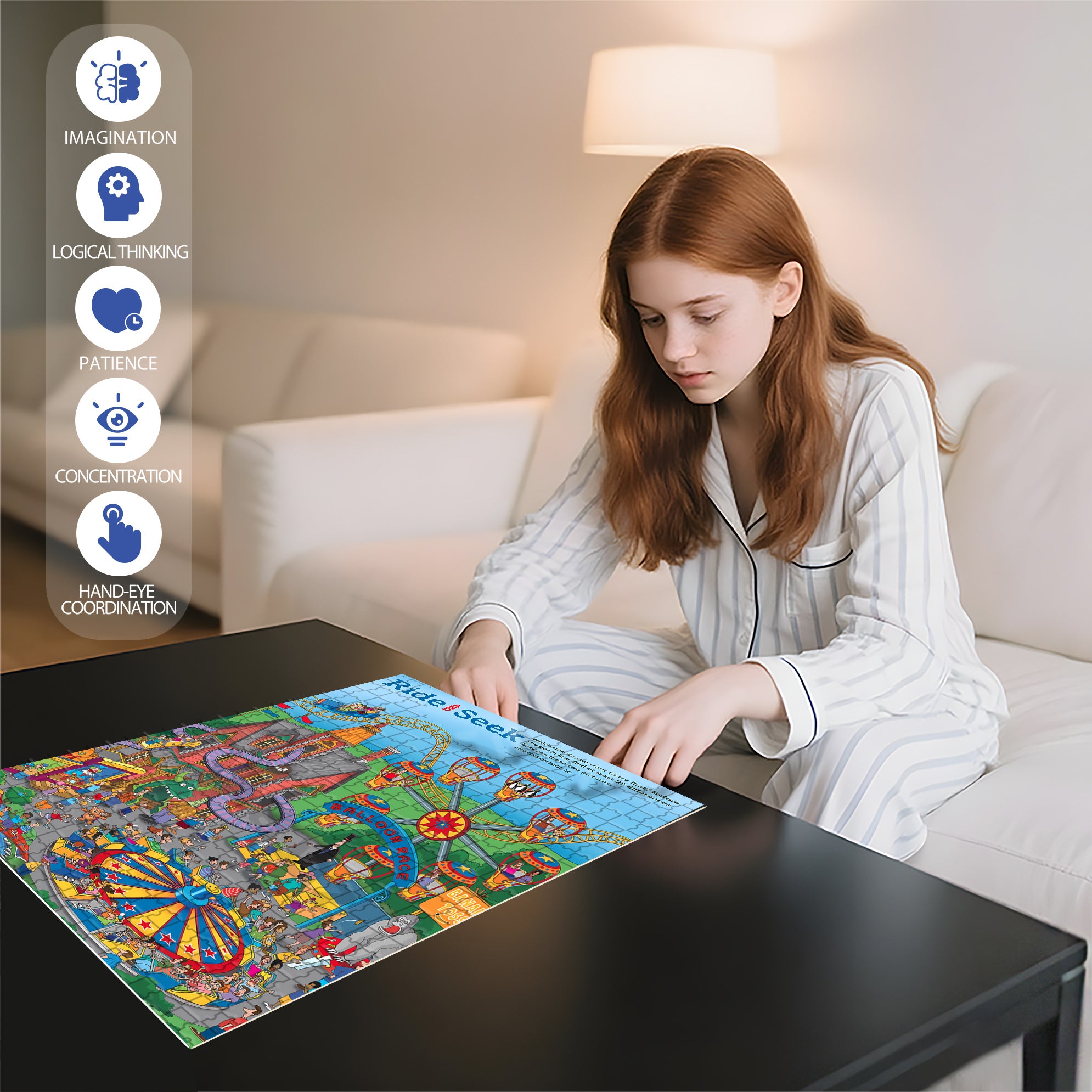 Subscription 500pcs/1000pcs Jigsaw Puzzle, Scratch-Resistant, Paper Material, Interactive Family Game & Brain-Boosting DIY Decor, Perfect for Halloween, Christmas & New Year Gifts, Family Puzzle Game