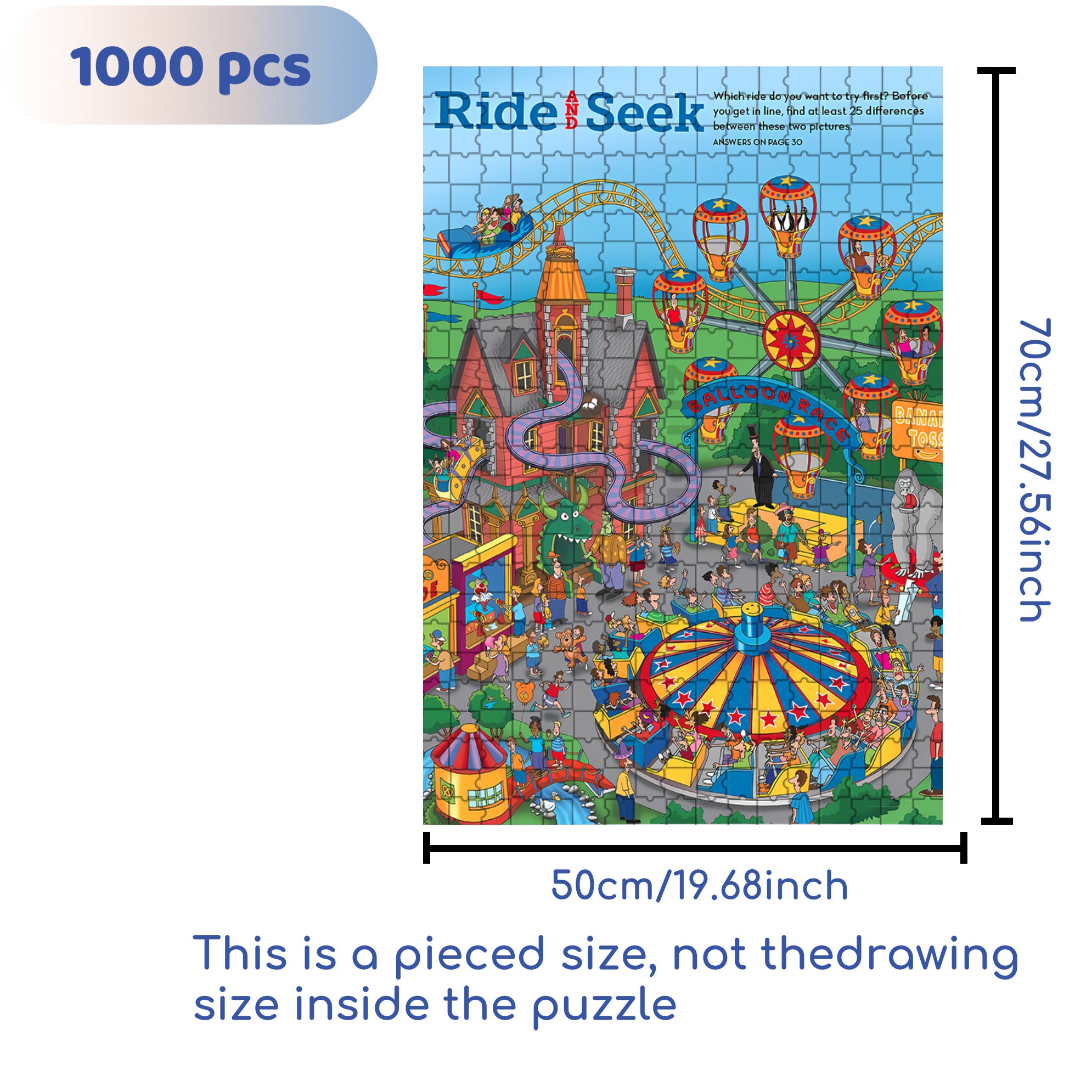 Subscription 500pcs/1000pcs Jigsaw Puzzle, Scratch-Resistant, Paper Material, Interactive Family Game & Brain-Boosting DIY Decor, Perfect for Halloween, Christmas & New Year Gifts, Family Puzzle Game
