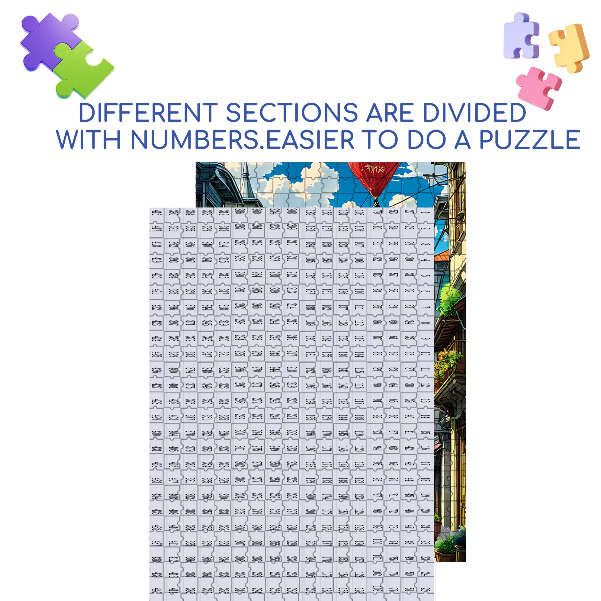 Tramway 500pcs/1000pcs Jigsaw Puzzle, Scratch-Resistant, Paper Material, Interactive Family Game & Brain-Boosting DIY Decor, Perfect for Halloween, Christmas & New Year Gifts, Family Puzzle Game