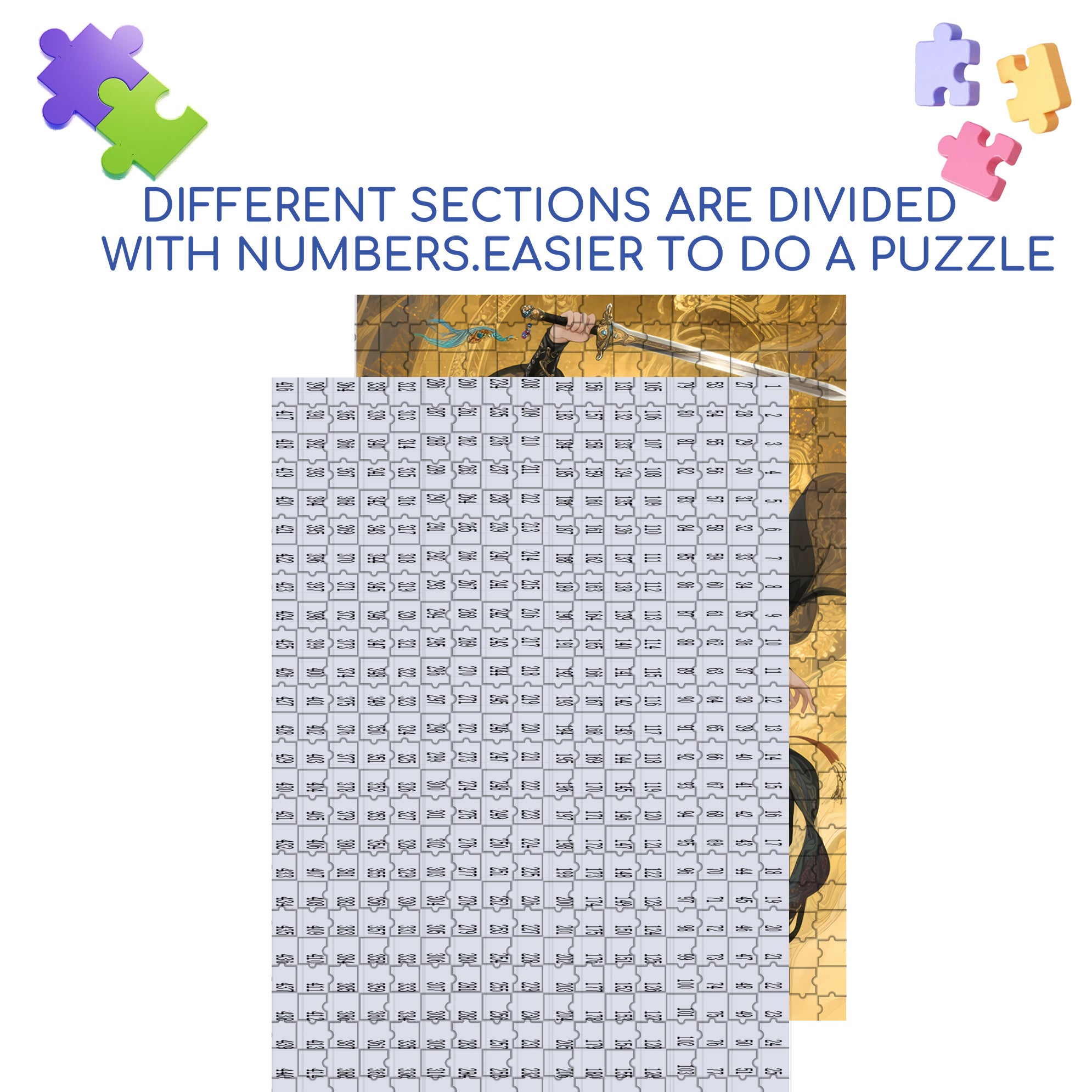 Wangling 500pcs/1000pcs Jigsaw Puzzle, Scratch-Resistant, Paper Material, Interactive Family Game & Brain-Boosting DIY Decor, Perfect for Halloween, Christmas & New Year Gifts, Family Puzzle Game