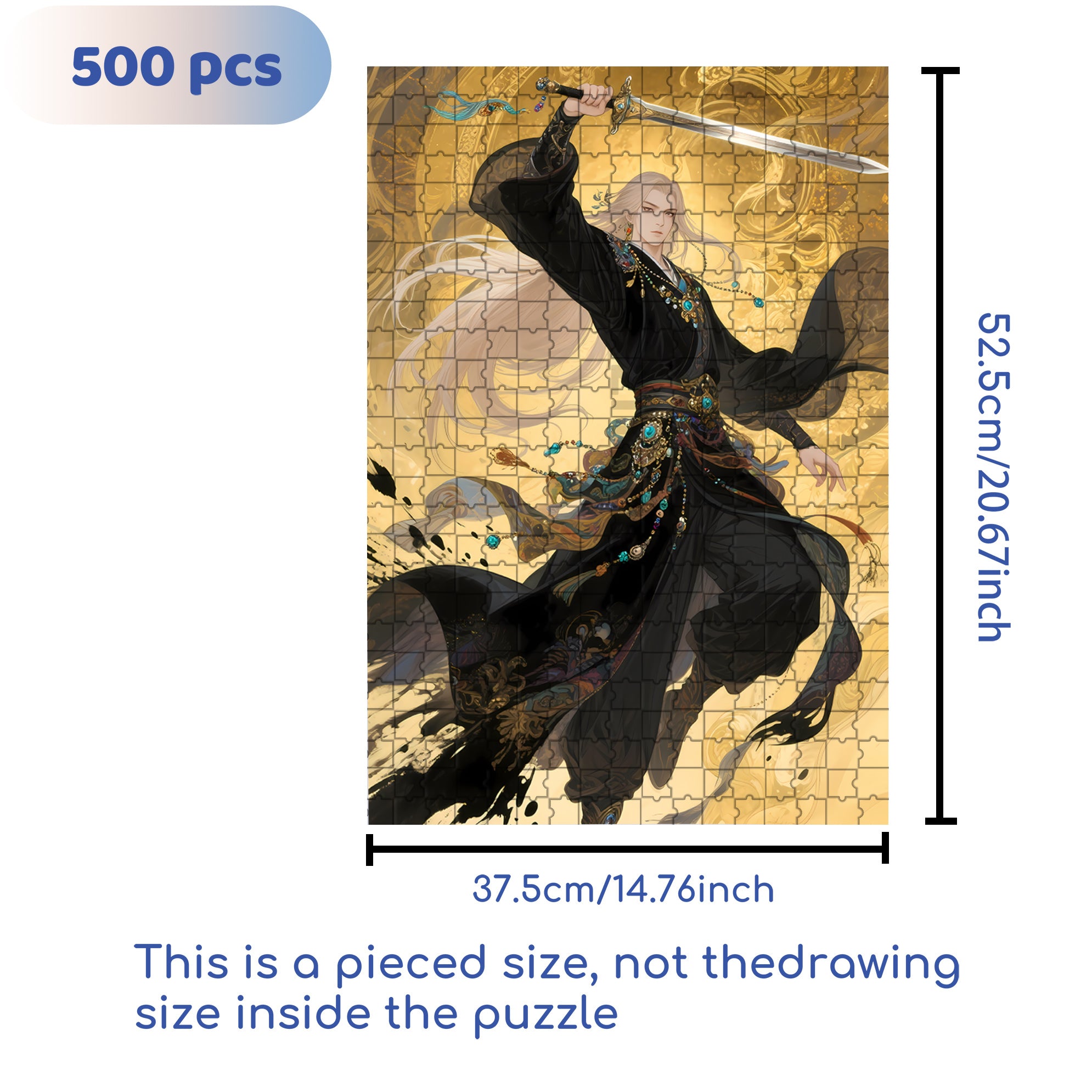 Wangling 500pcs/1000pcs Jigsaw Puzzle, Scratch-Resistant, Paper Material, Interactive Family Game & Brain-Boosting DIY Decor, Perfect for Halloween, Christmas & New Year Gifts, Family Puzzle Game