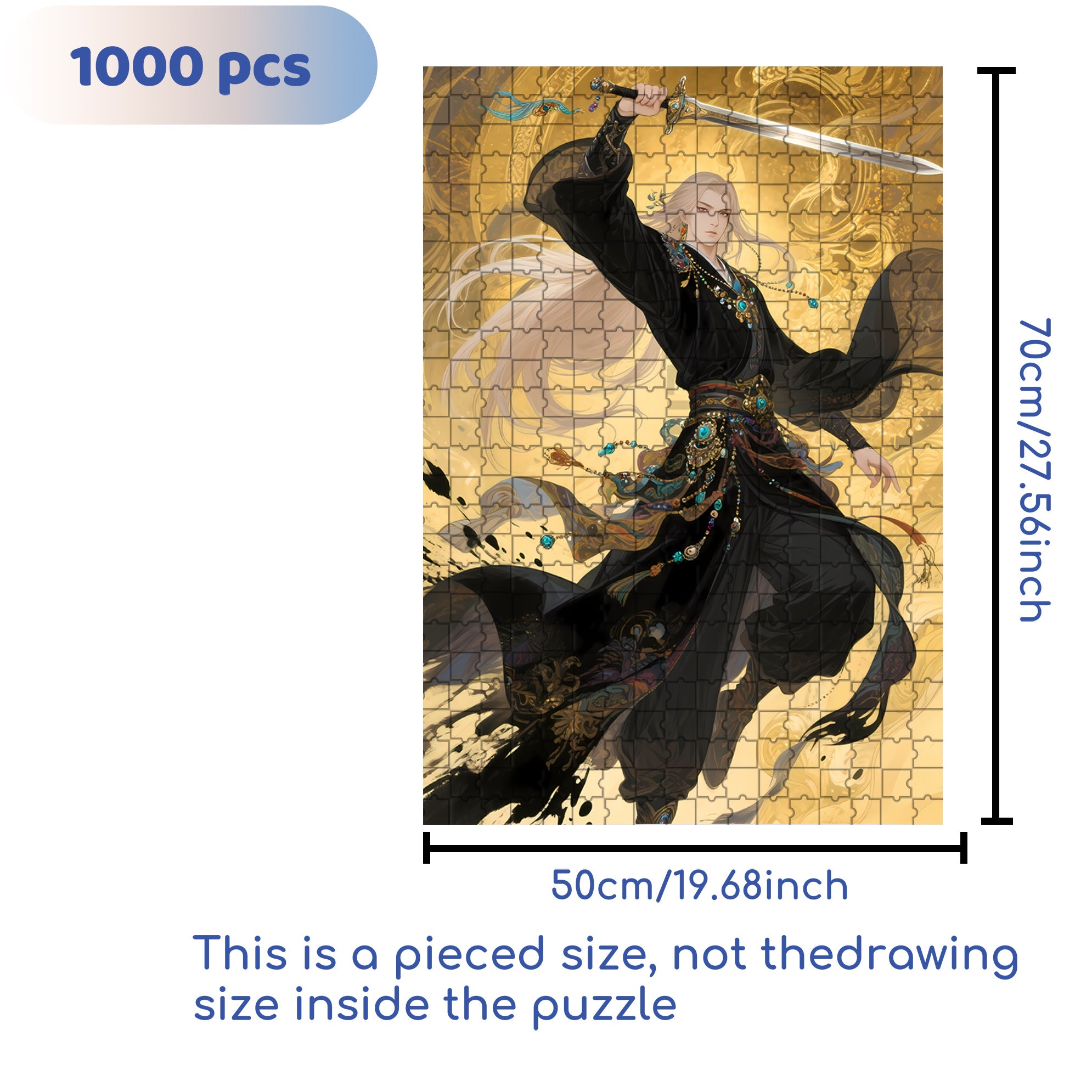 Wangling 500pcs/1000pcs Jigsaw Puzzle, Scratch-Resistant, Paper Material, Interactive Family Game & Brain-Boosting DIY Decor, Perfect for Halloween, Christmas & New Year Gifts, Family Puzzle Game