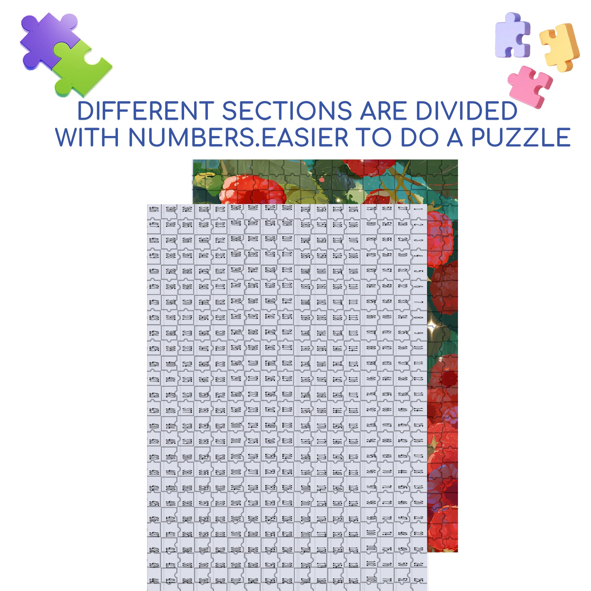 Wild Berries And Cat 500pcs/1000pcs Jigsaw Puzzle, Scratch-Resistant, Paper Material, Interactive Family Game & Brain-Boosting DIY Decor, Perfect for Halloween, Christmas & New Year Gifts, Family Puzzle Game