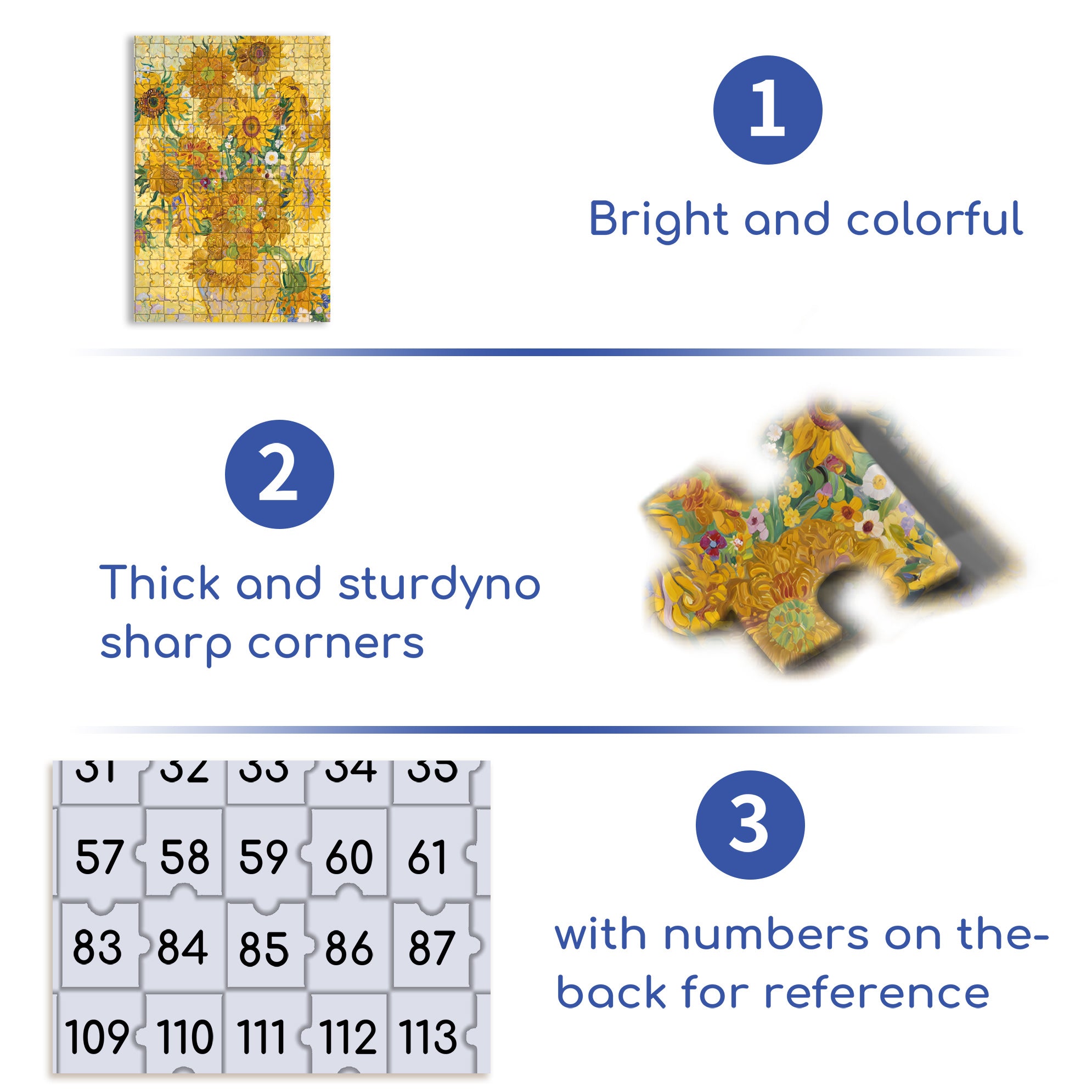 A Bouquet Of Sunflowers 500pcs/1000pcs Jigsaw Puzzle, Scratch-Resistant, Interactive Family Game & Brain-Boosting DIY Decor, Perfect for Halloween, Christmas & New Year Gifts, Family Puzzle Game