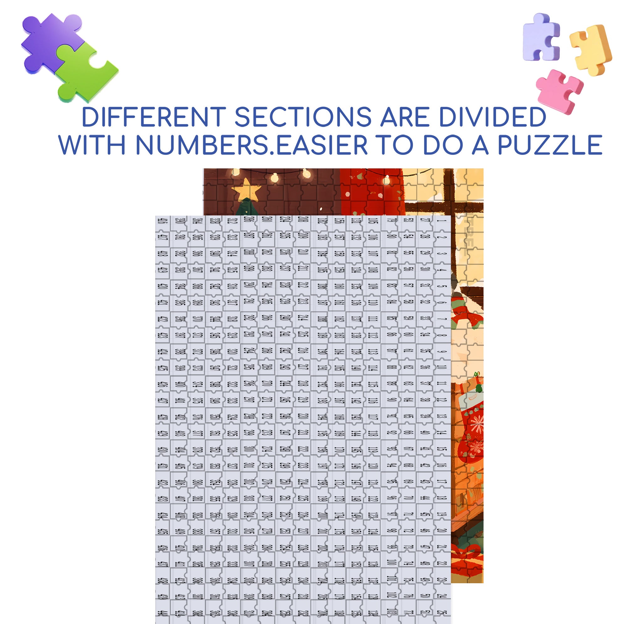 Christmas Cabin2 500pcs/1000pcs Jigsaw Puzzle, Scratch-Resistant, Interactive Family Game & Brain-Boosting DIY Decor, Perfect for Halloween, Christmas & New Year Gifts, Family Puzzle Game