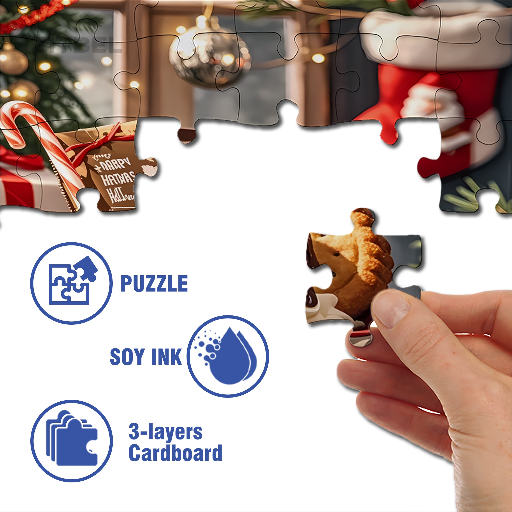 Christmas Parfait2 500pcs/1000pcs Jigsaw Puzzle, Scratch-Resistant, Interactive Family Game & Brain-Boosting DIY Decor, Perfect for Halloween, Christmas & New Year Gifts, Family Puzzle Game
