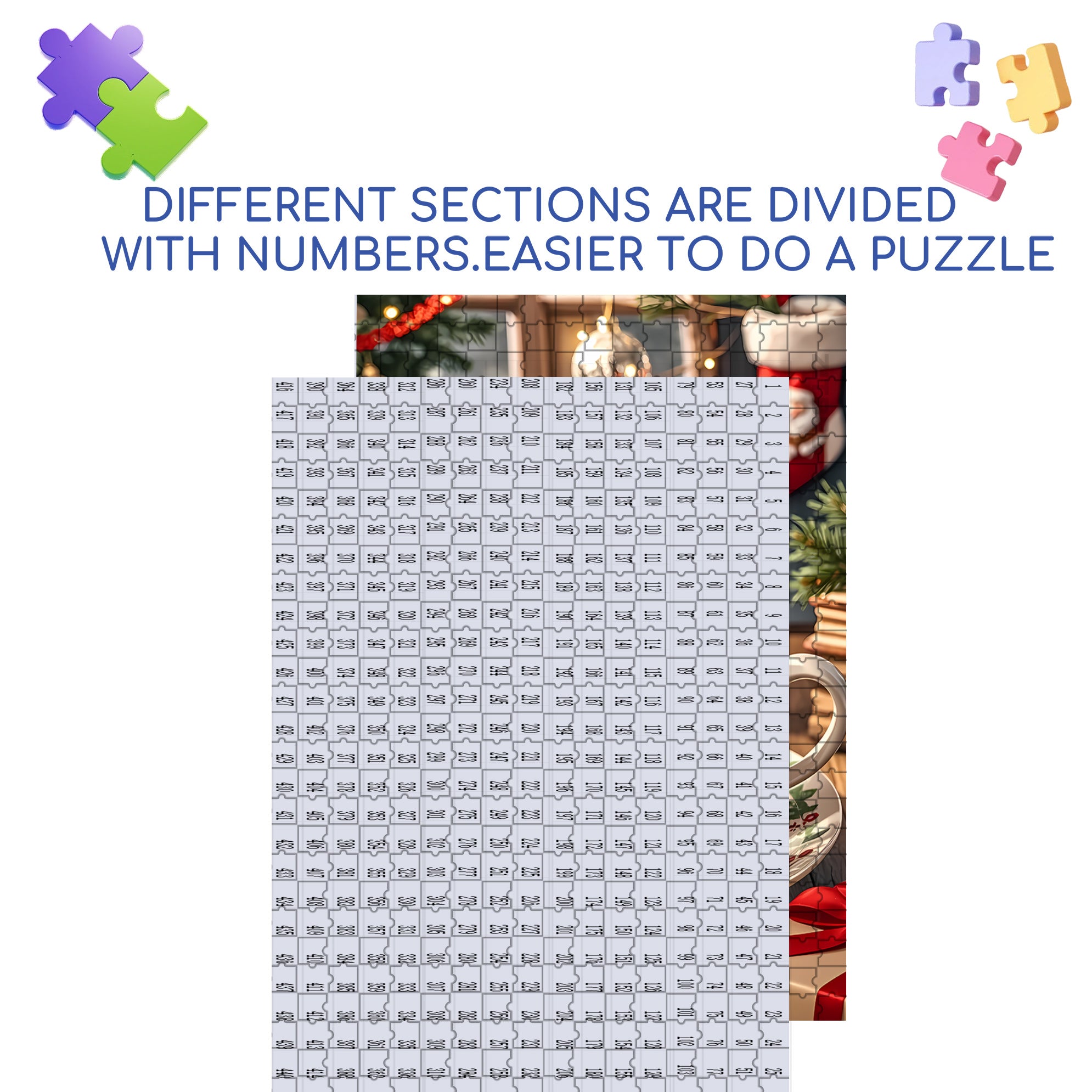 Christmas Parfait2 500pcs/1000pcs Jigsaw Puzzle, Scratch-Resistant, Interactive Family Game & Brain-Boosting DIY Decor, Perfect for Halloween, Christmas & New Year Gifts, Family Puzzle Game