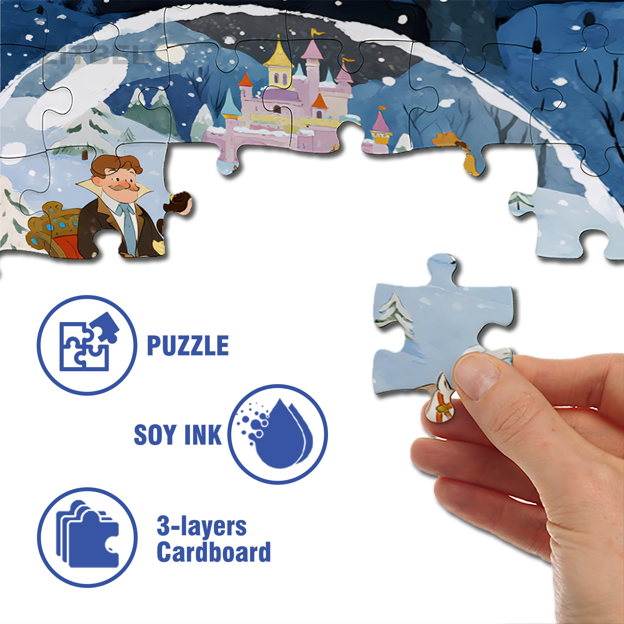 Crystal Ball 500pcs/1000pcs Jigsaw Puzzle, Scratch-Resistant, Interactive Family Game & Brain-Boosting DIY Decor, Perfect for Halloween, Christmas & New Year Gifts, Family Puzzle Game