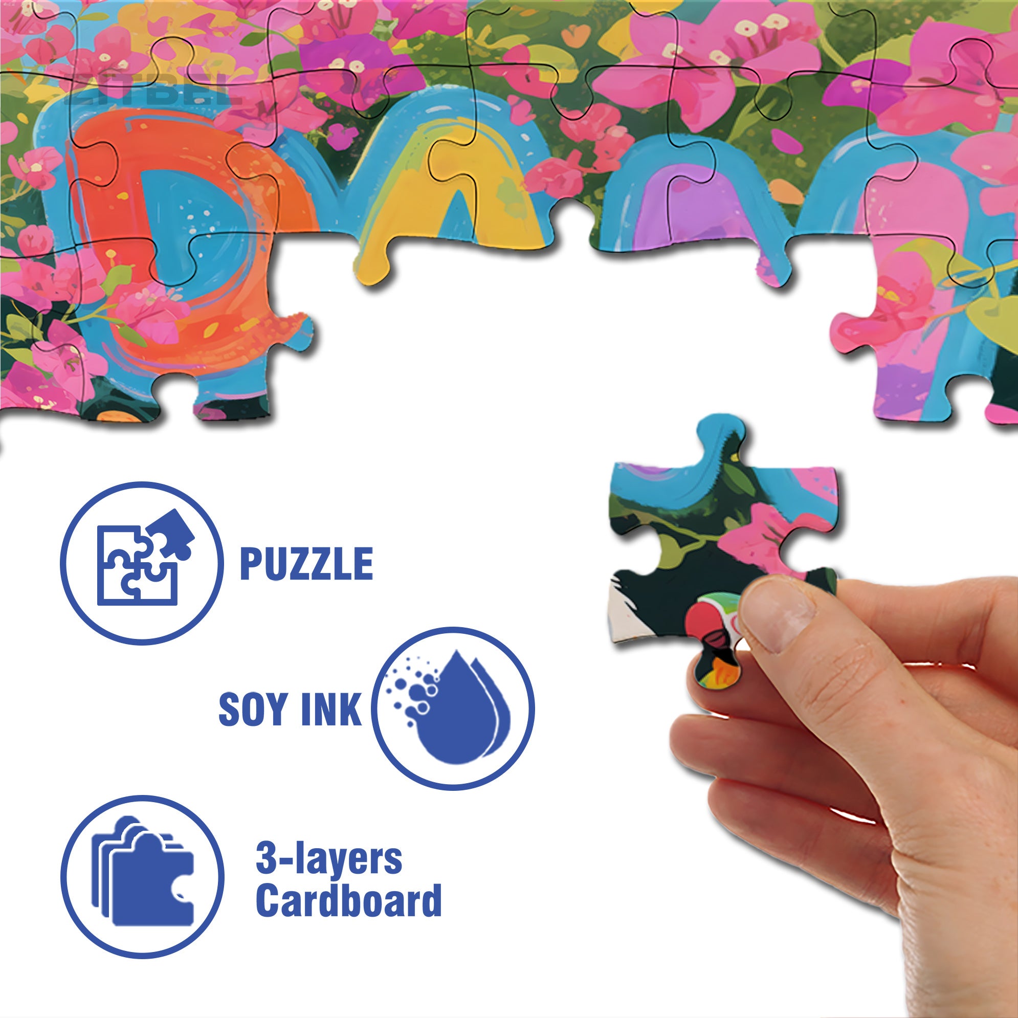 Dan 500pcs/1000pcs Jigsaw Puzzle, Scratch-Resistant, Interactive Family Game & Brain-Boosting DIY Decor, Perfect for Halloween, Christmas & New Year Gifts, Family Puzzle Game