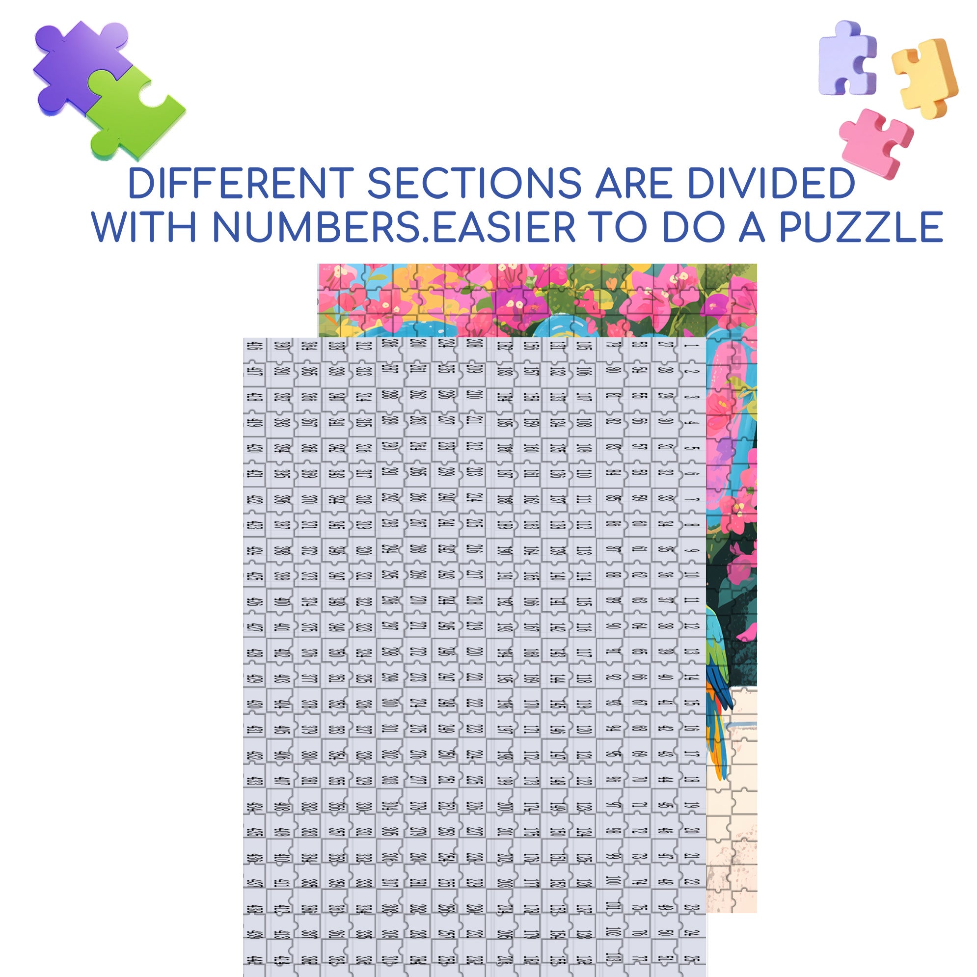 Dan 500pcs/1000pcs Jigsaw Puzzle, Scratch-Resistant, Interactive Family Game & Brain-Boosting DIY Decor, Perfect for Halloween, Christmas & New Year Gifts, Family Puzzle Game