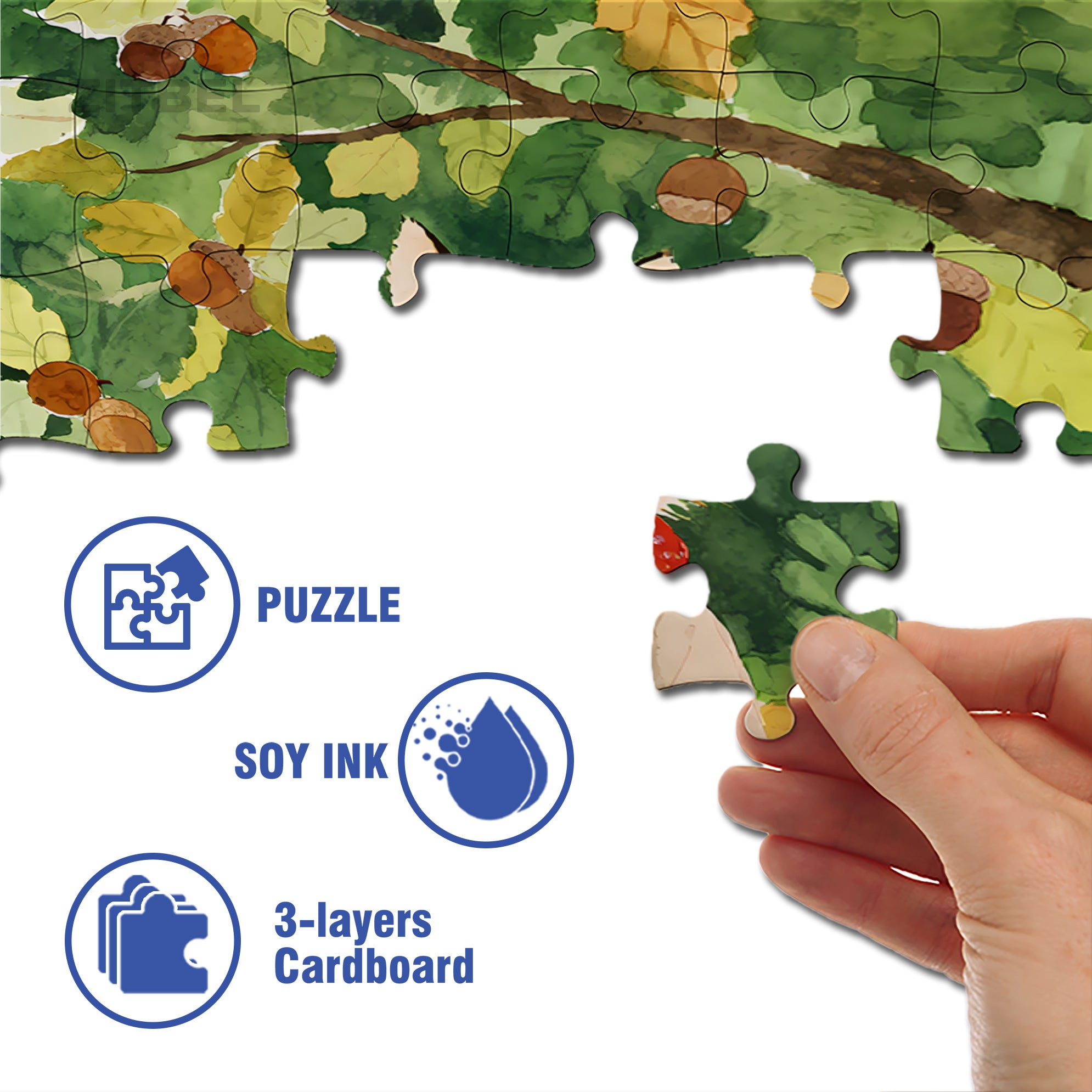 Fox In Meditation 500pcs/1000pcs Jigsaw Puzzle, Scratch-Resistant, Interactive Family Game & Brain-Boosting DIY Decor, Perfect for Halloween, Christmas & New Year Gifts, Family Puzzle Game
