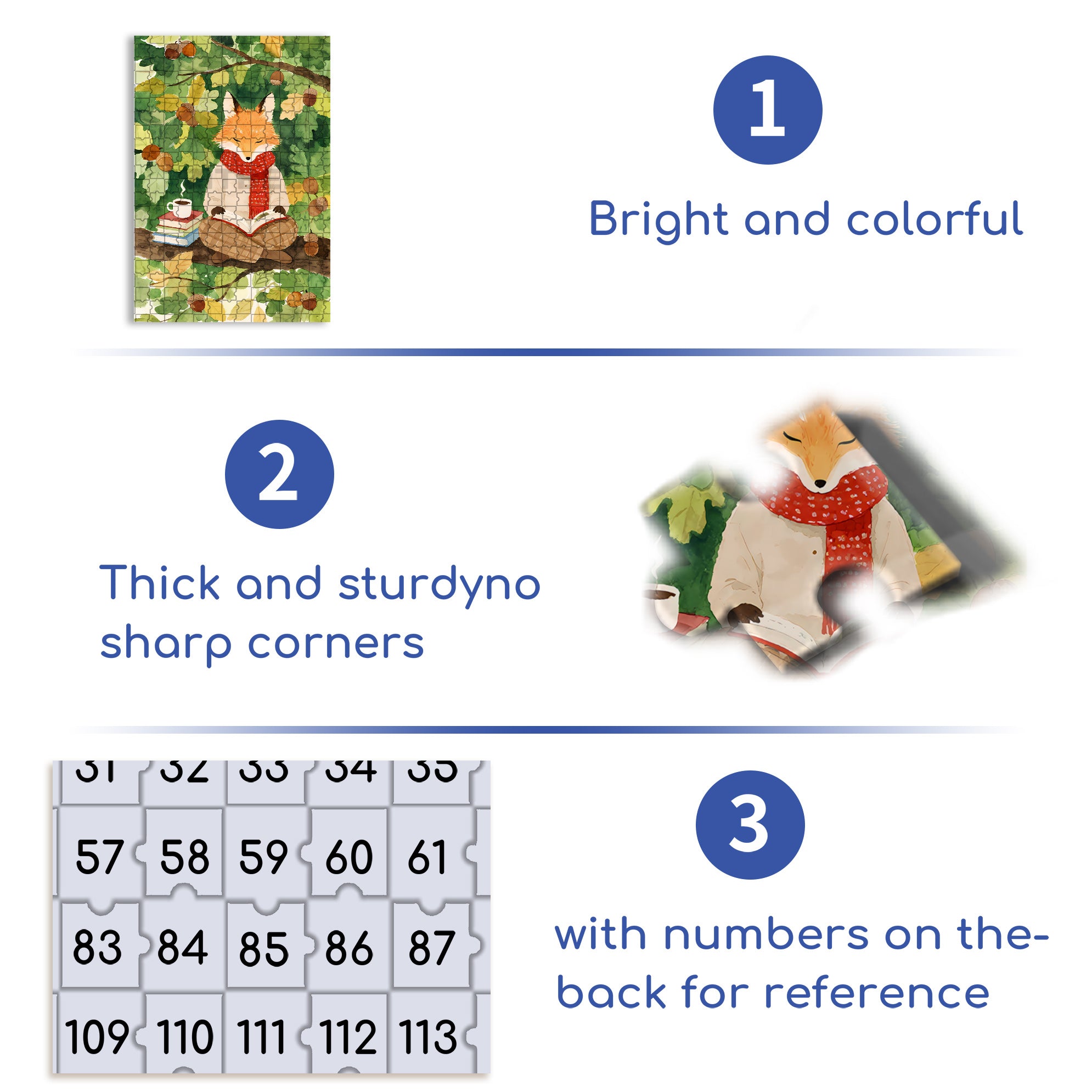 Fox In Meditation 500pcs/1000pcs Jigsaw Puzzle, Scratch-Resistant, Interactive Family Game & Brain-Boosting DIY Decor, Perfect for Halloween, Christmas & New Year Gifts, Family Puzzle Game