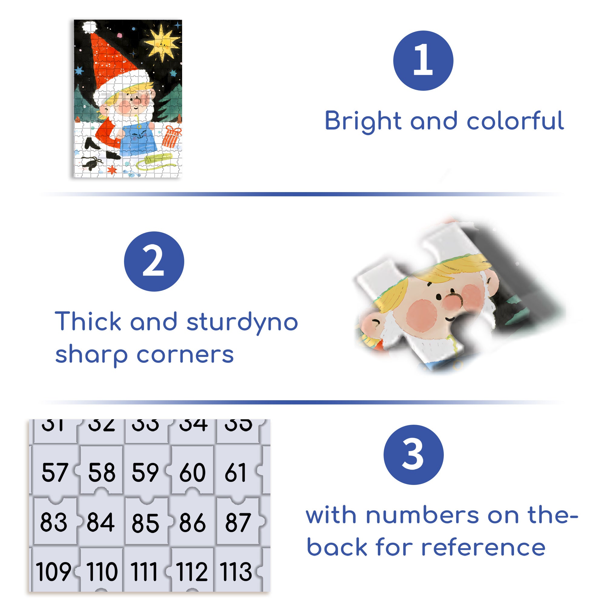 Funny Santa Claus 500pcs/1000pcs Jigsaw Puzzle, Scratch-Resistant, Interactive Family Game & Brain-Boosting DIY Decor, Perfect for Halloween, Christmas & New Year Gifts, Family Puzzle Game