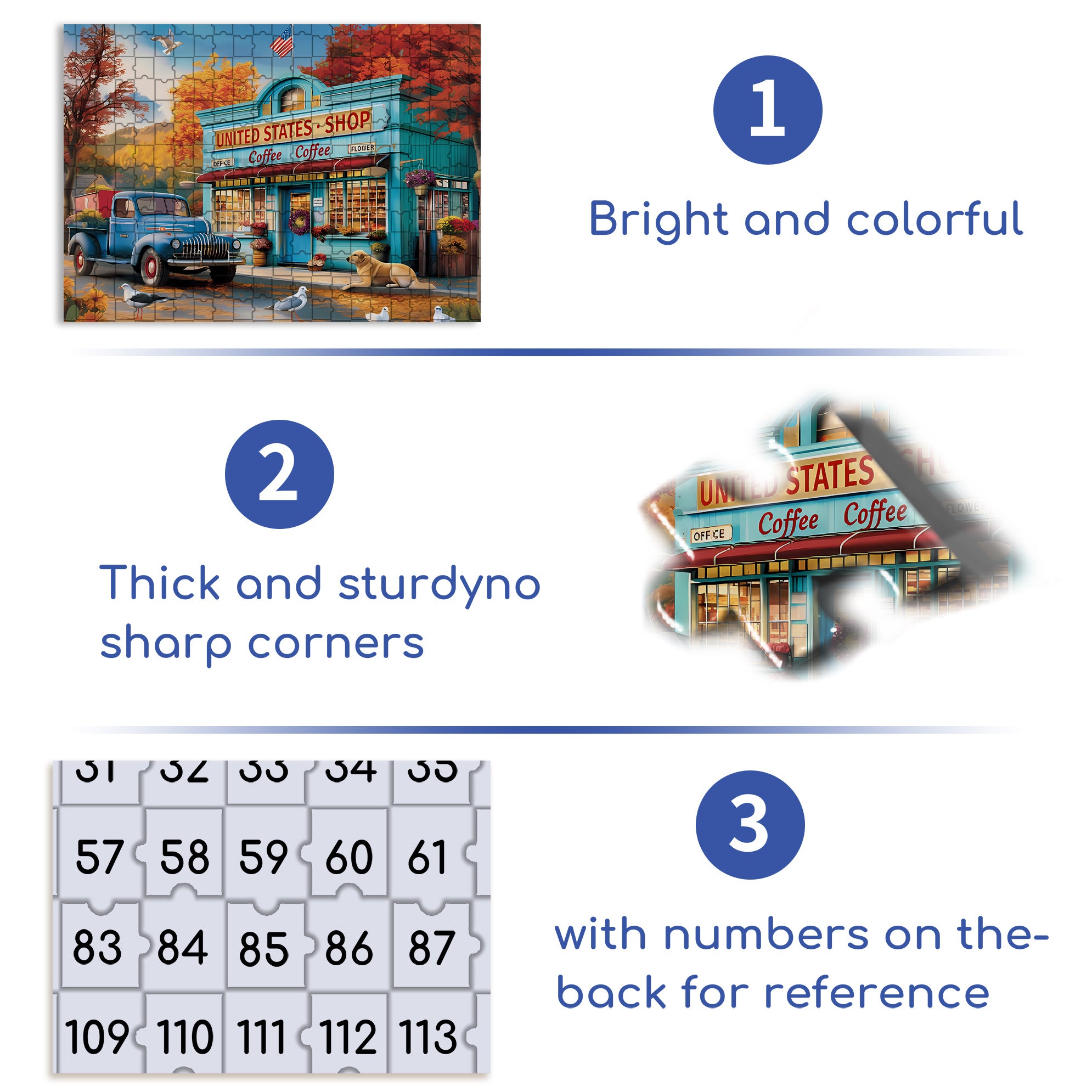 Garage 500pcs/1000pcs Jigsaw Puzzle, Scratch-Resistant, Interactive Family Game & Brain-Boosting DIY Decor, Perfect for Halloween, Christmas & New Year Gifts, Family Puzzle Game