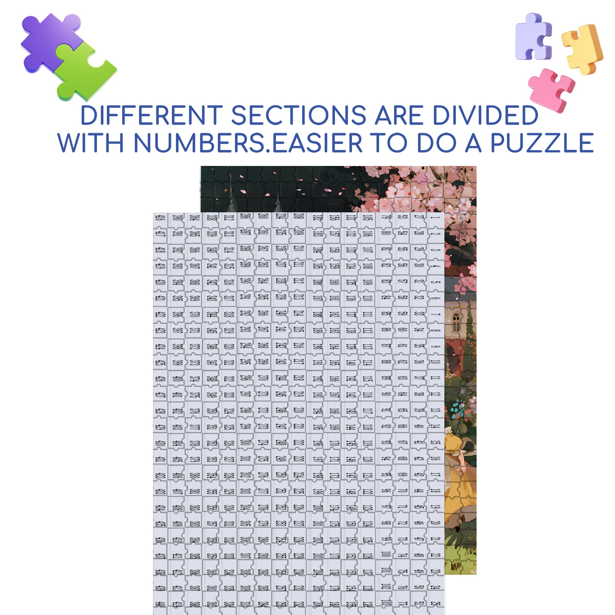 Happy Planet 500pcs/1000pcs Jigsaw Puzzle, Scratch-Resistant, Interactive Family Game & Brain-Boosting DIY Decor, Perfect for Halloween, Christmas & New Year Gifts, Family Puzzle Game