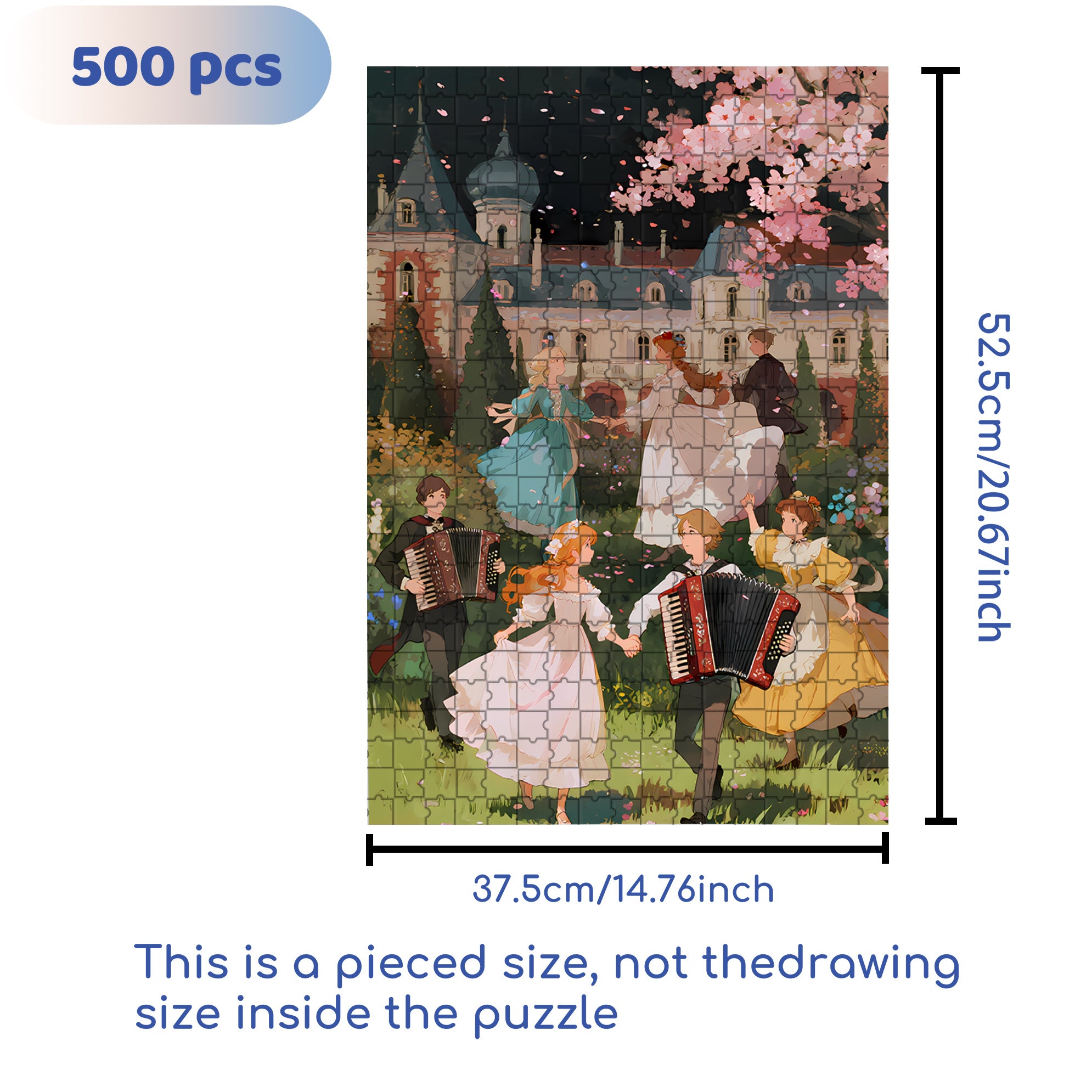 Happy Planet 500pcs/1000pcs Jigsaw Puzzle, Scratch-Resistant, Interactive Family Game & Brain-Boosting DIY Decor, Perfect for Halloween, Christmas & New Year Gifts, Family Puzzle Game