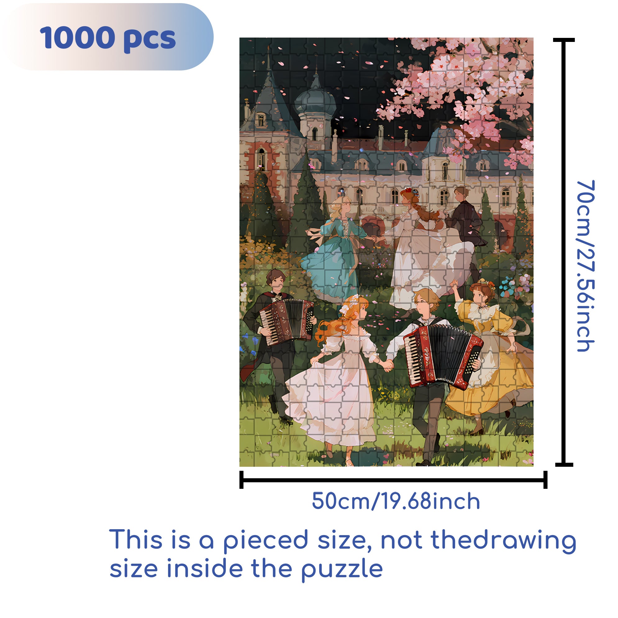 Happy Planet 500pcs/1000pcs Jigsaw Puzzle, Scratch-Resistant, Interactive Family Game & Brain-Boosting DIY Decor, Perfect for Halloween, Christmas & New Year Gifts, Family Puzzle Game