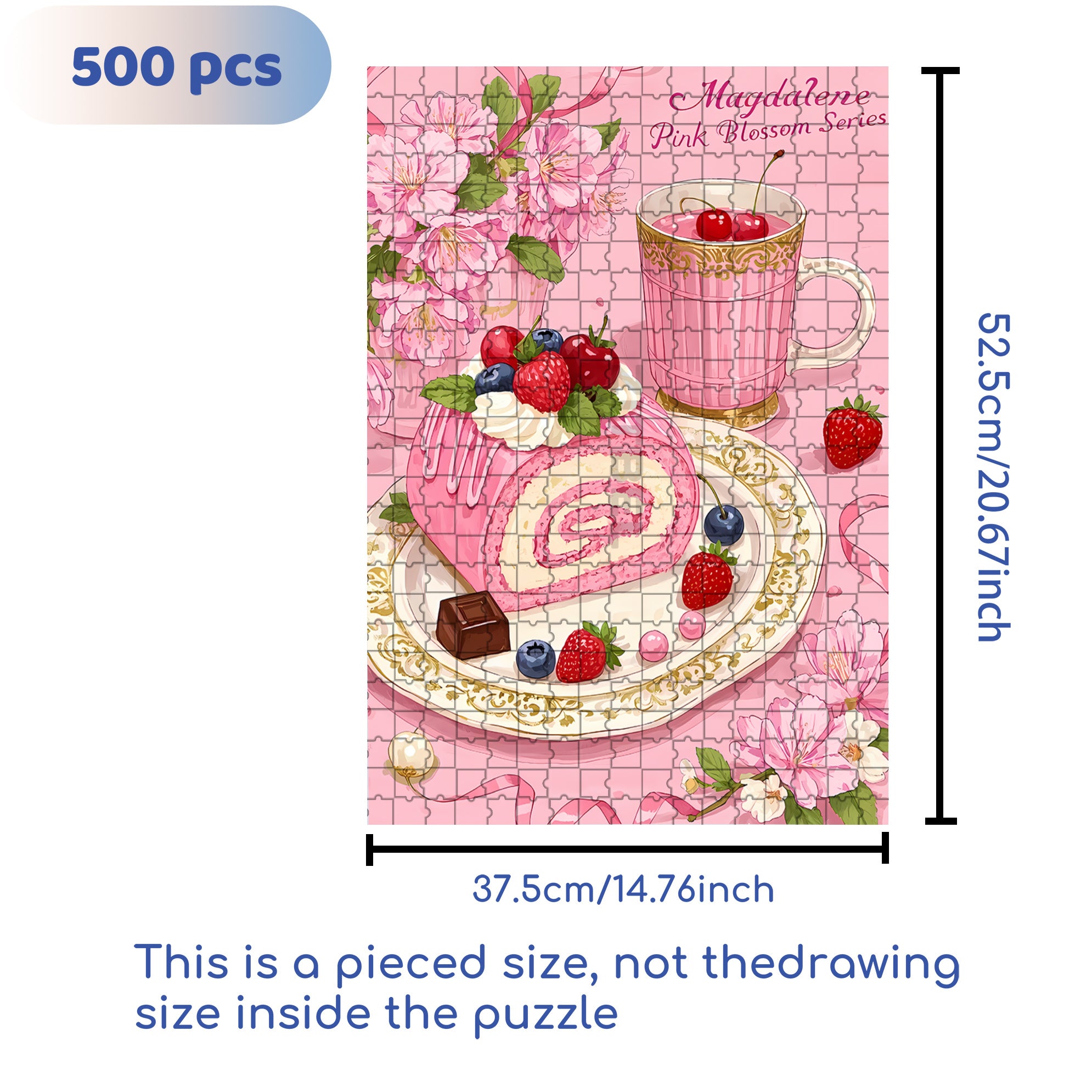 Pinkworld 500pcs/1000pcs Jigsaw Puzzle, Scratch-Resistant, Interactive Family Game & Brain-Boosting DIY Decor, Perfect for Halloween, Christmas & New Year Gifts, Family Puzzle Game