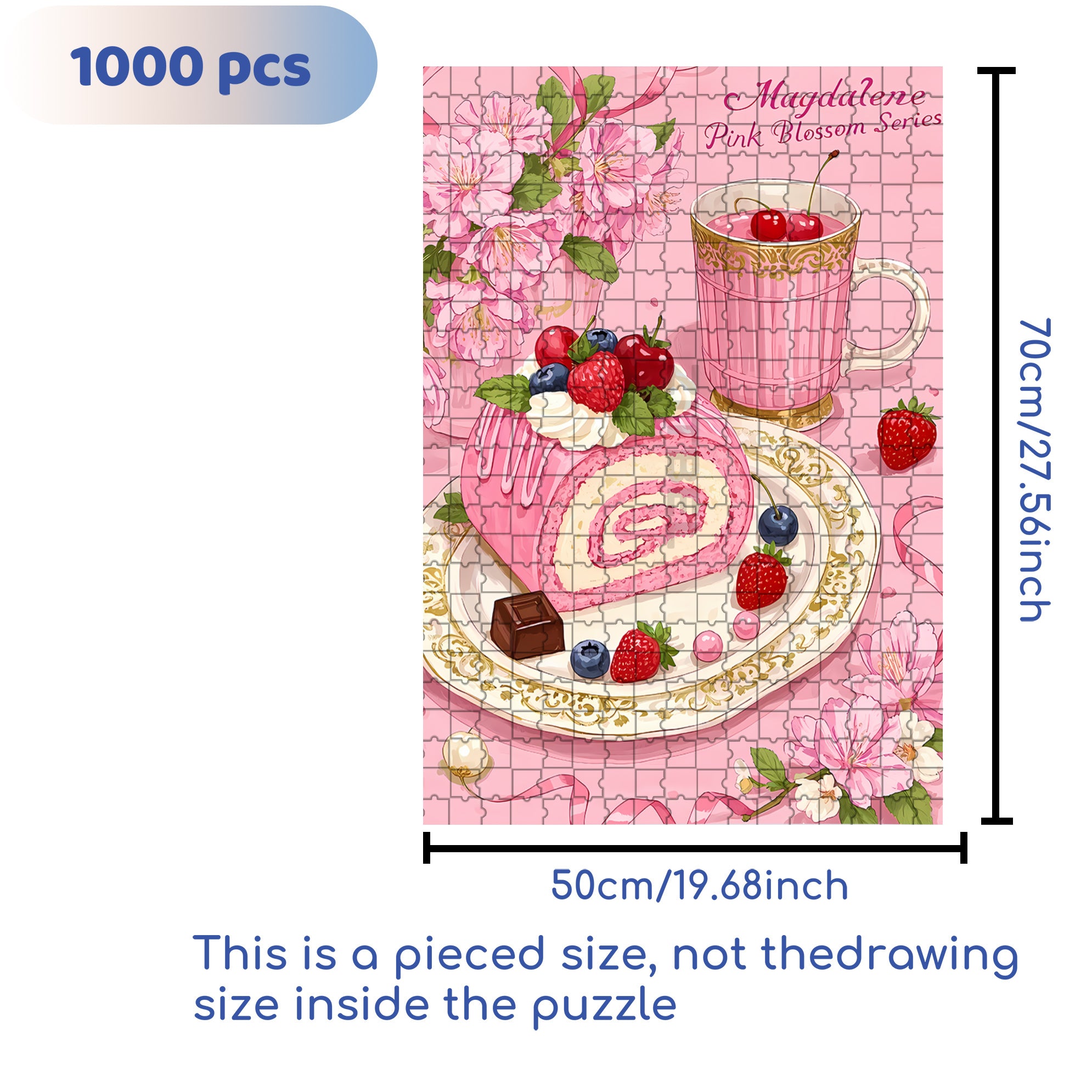 Pinkworld 500pcs/1000pcs Jigsaw Puzzle, Scratch-Resistant, Interactive Family Game & Brain-Boosting DIY Decor, Perfect for Halloween, Christmas & New Year Gifts, Family Puzzle Game