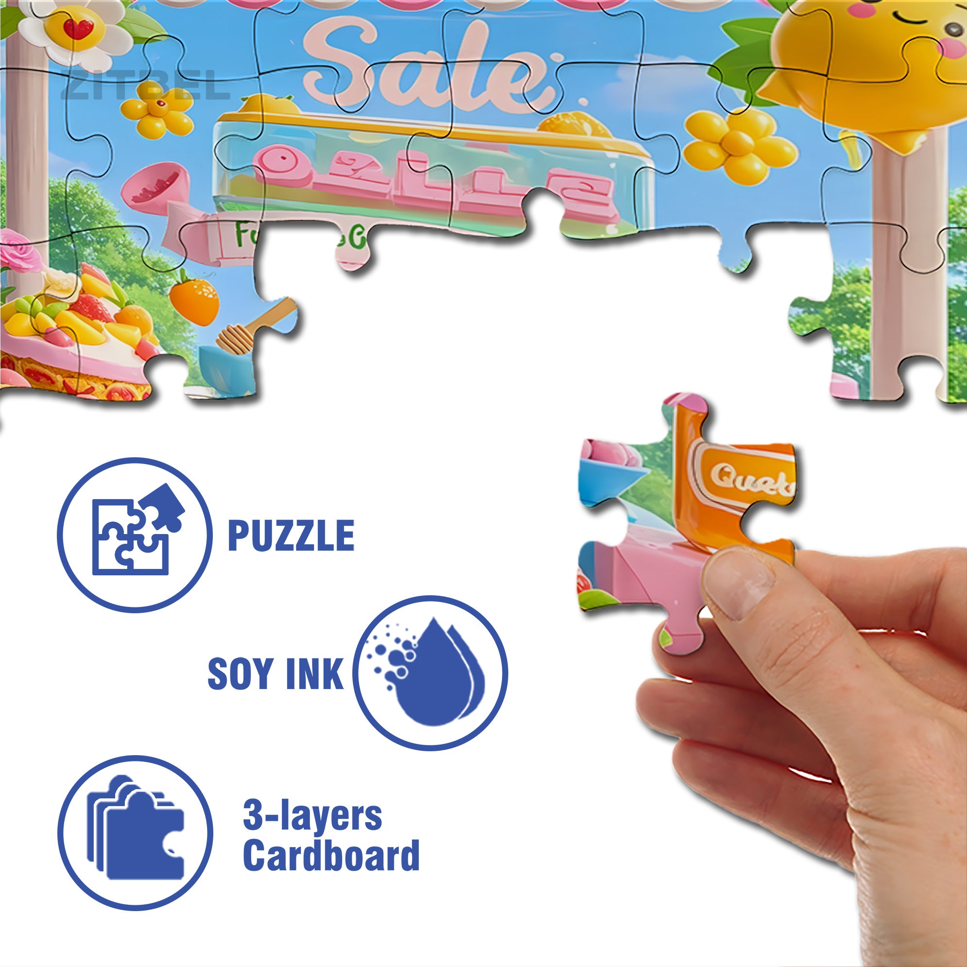 Sale 500pcs/1000pcs Jigsaw Puzzle, Scratch-Resistant, Interactive Family Game & Brain-Boosting DIY Decor, Perfect for Halloween, Christmas & New Year Gifts, Family Puzzle Game