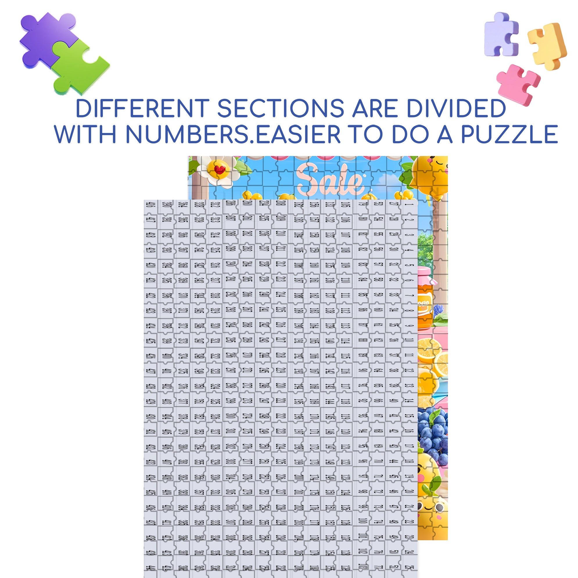 Sale 500pcs/1000pcs Jigsaw Puzzle, Scratch-Resistant, Interactive Family Game & Brain-Boosting DIY Decor, Perfect for Halloween, Christmas & New Year Gifts, Family Puzzle Game
