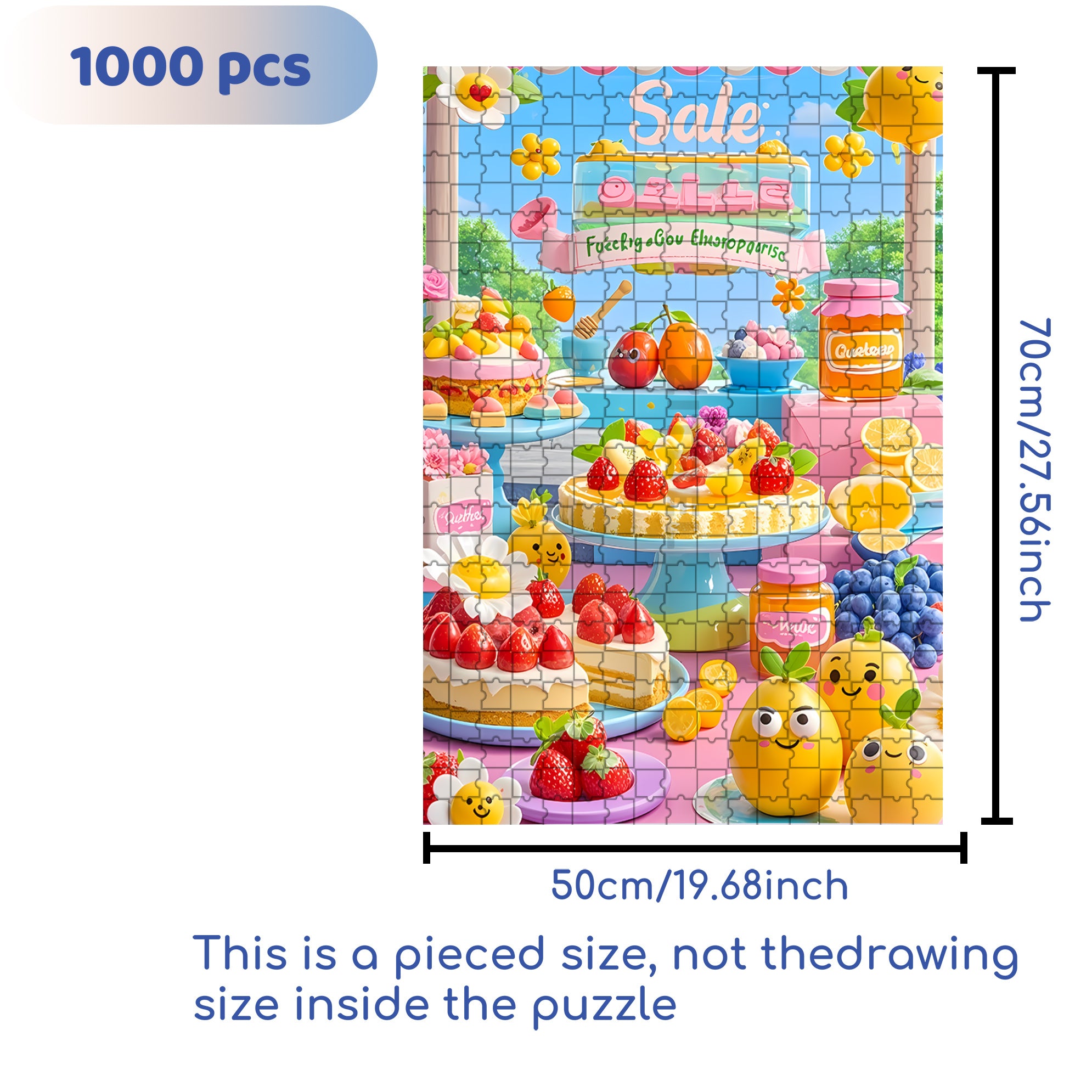 Sale 500pcs/1000pcs Jigsaw Puzzle, Scratch-Resistant, Interactive Family Game & Brain-Boosting DIY Decor, Perfect for Halloween, Christmas & New Year Gifts, Family Puzzle Game