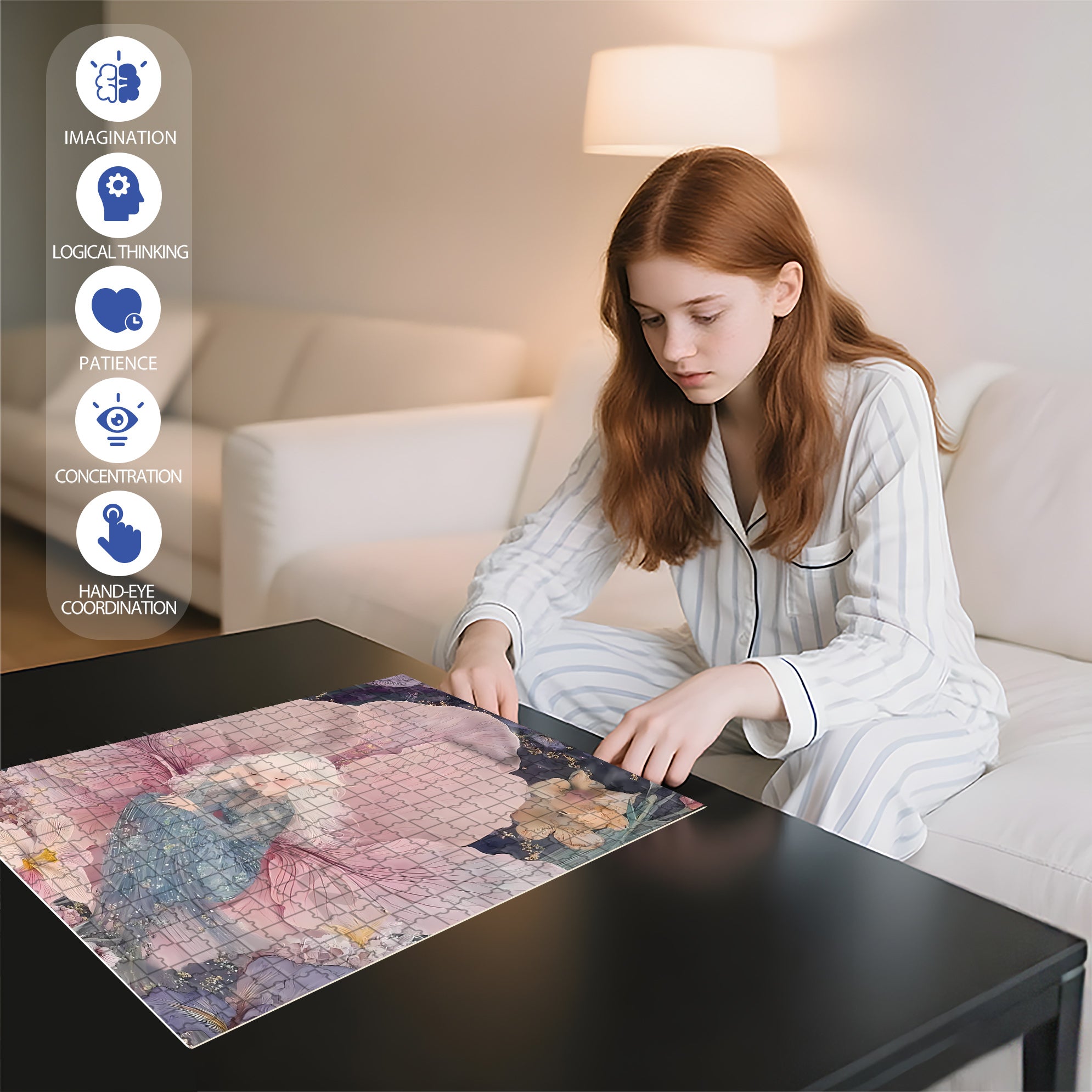 Sleeping Beauty 500pcs/1000pcs Jigsaw Puzzle, Scratch-Resistant, Interactive Family Game & Brain-Boosting DIY Decor, Perfect for Halloween, Christmas & New Year Gifts, Family Puzzle Game