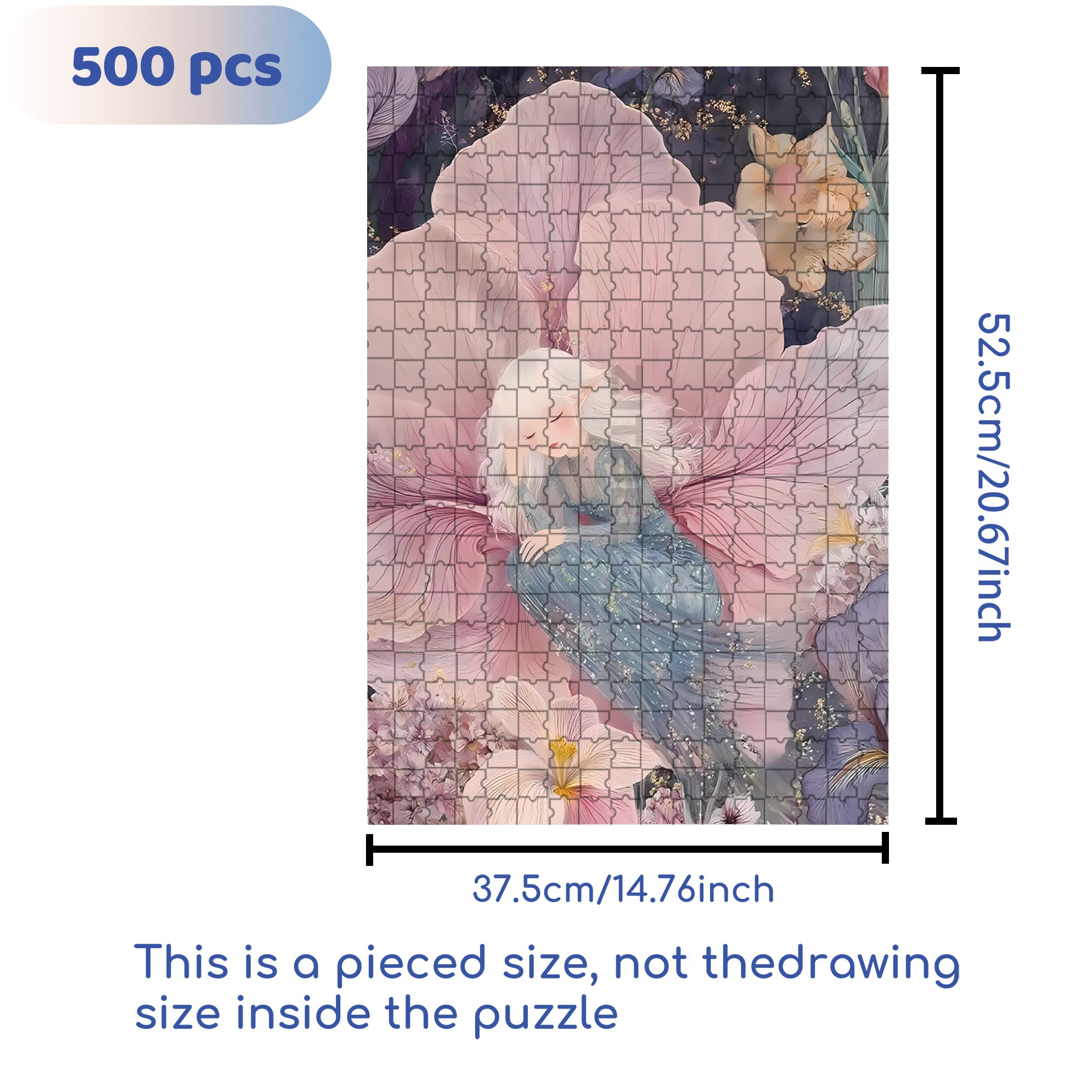 Sleeping Beauty 500pcs/1000pcs Jigsaw Puzzle, Scratch-Resistant, Interactive Family Game & Brain-Boosting DIY Decor, Perfect for Halloween, Christmas & New Year Gifts, Family Puzzle Game